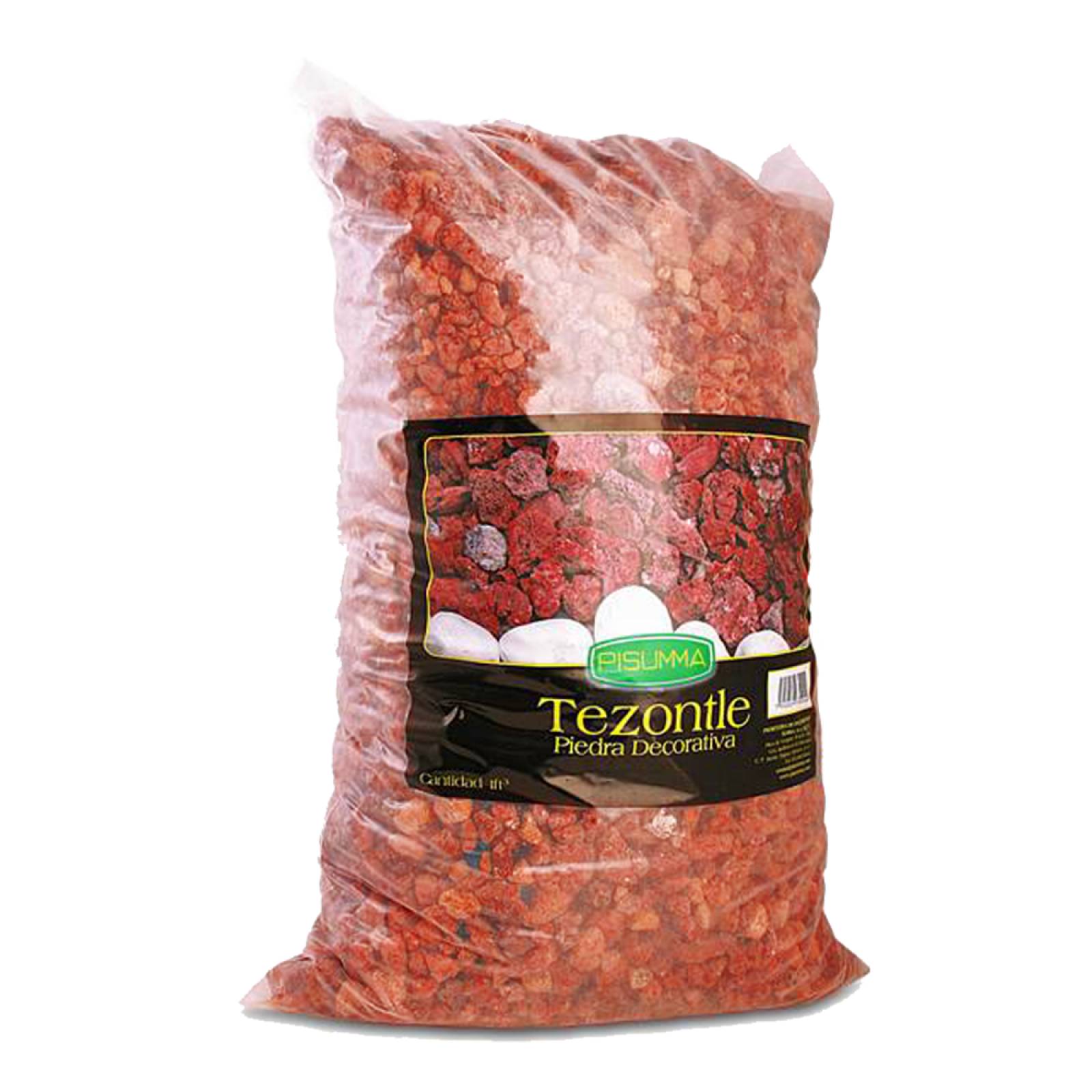 Tezontle rojo - piedra decorativa. Costal 28 LT
