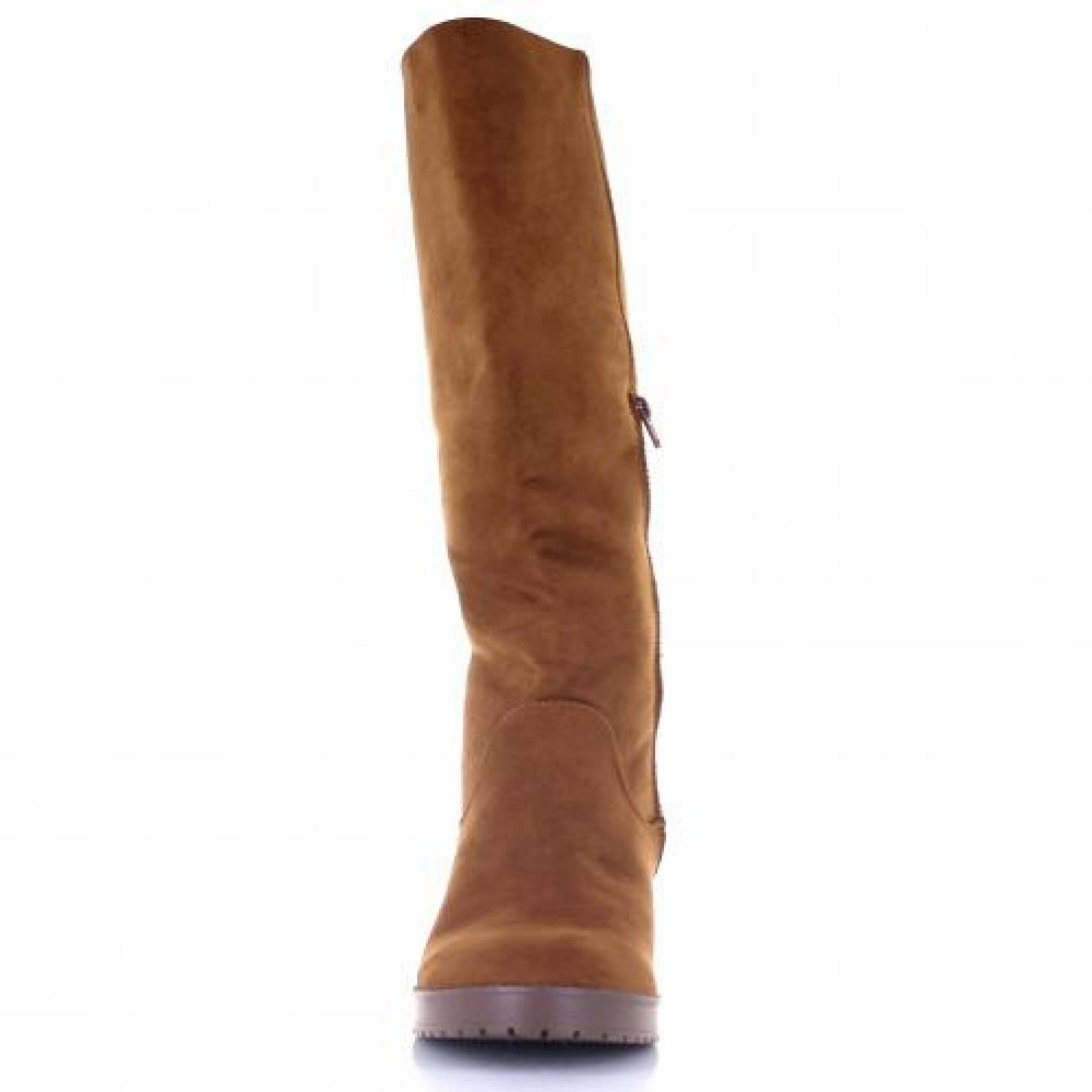 Botas Dama Largas Gamuza con Tacon