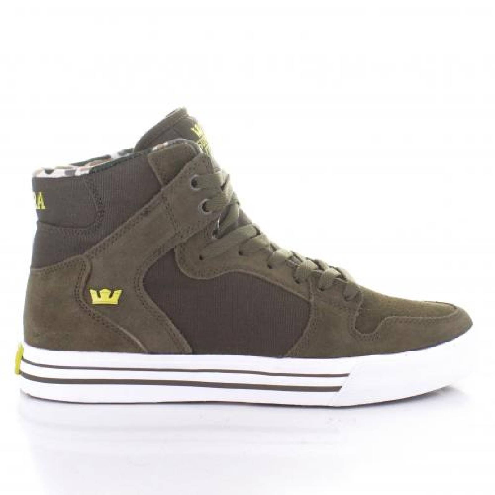 Tenis para Hombre Supra 08044381 Color Olive golden White