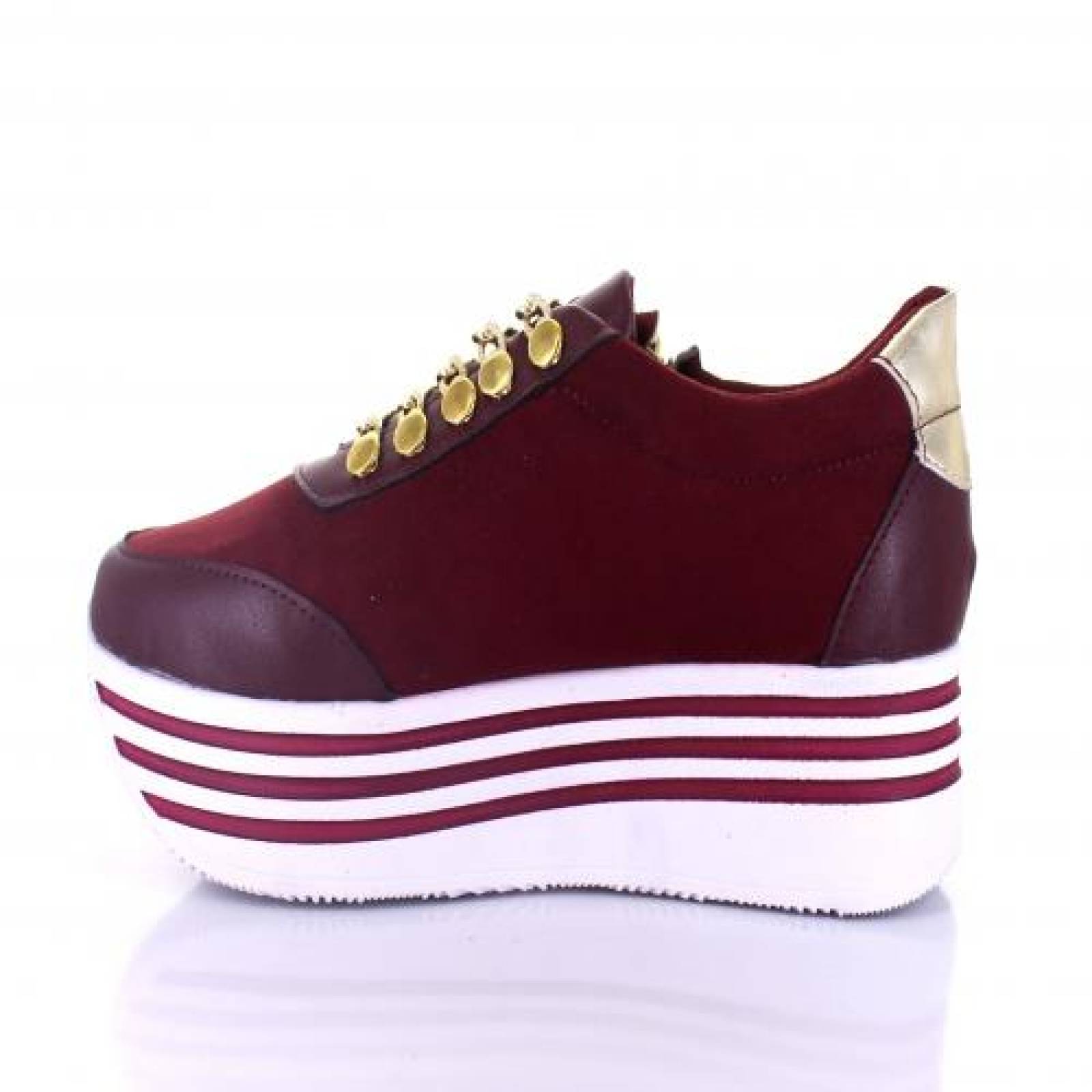 LUCKY STEP Tenis De Moda Para Mujer, Con Plataforma Gruesa, Teu00f1i