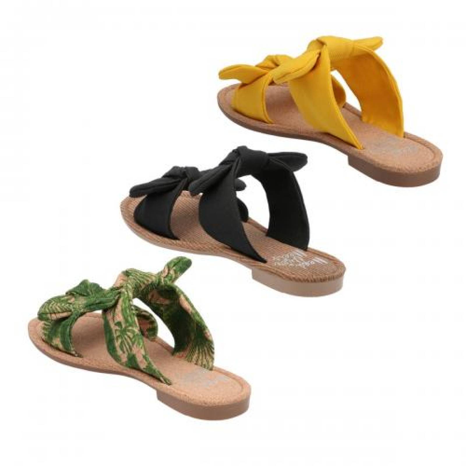 Sandalia para Mujer Head Over Heels 4162 Color Polem/negro/gambia Crudo Tripack