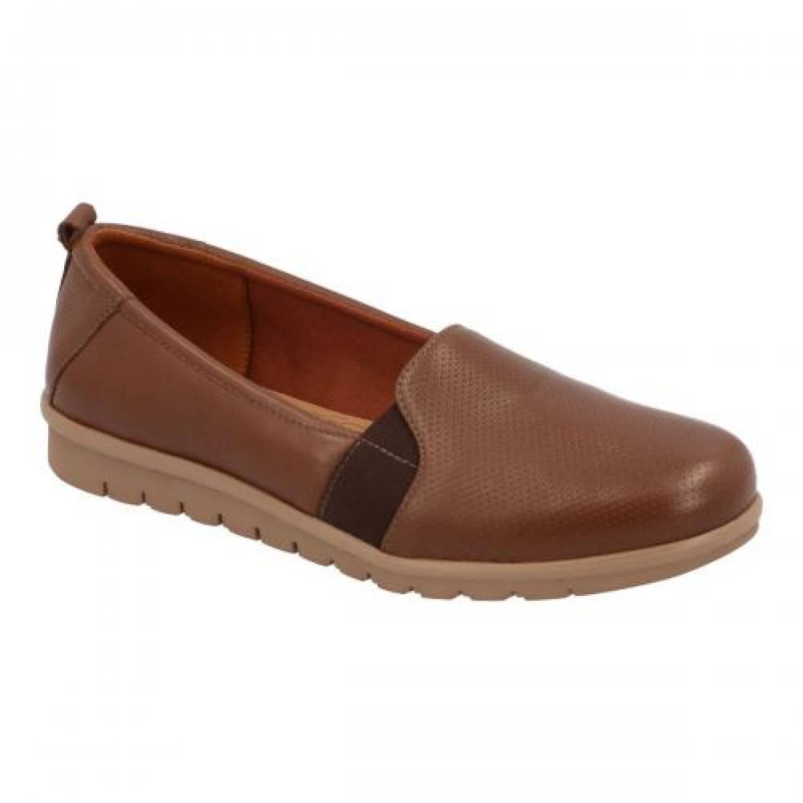 Mocasin para Mujer Flexi  102802 Color Tan