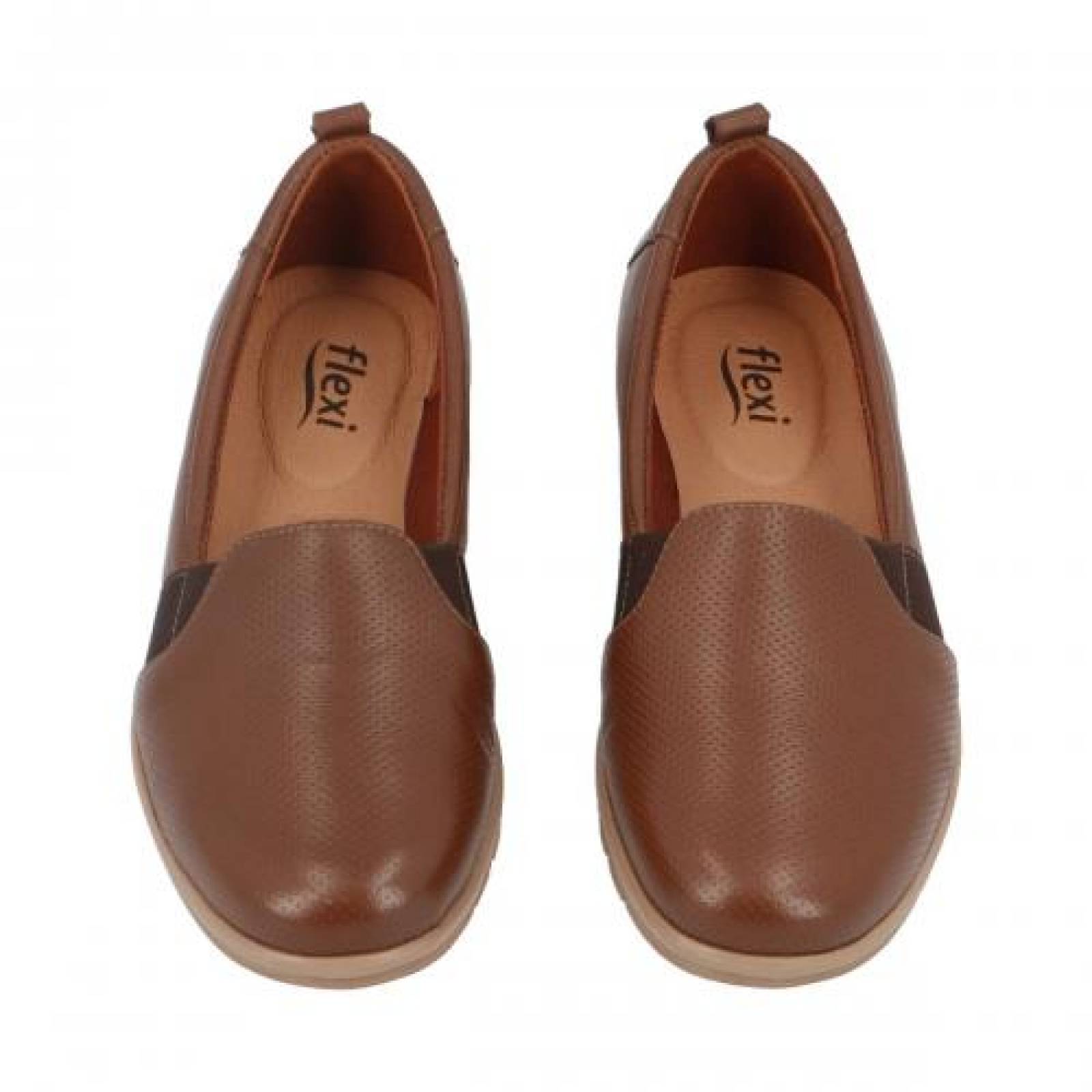 Mocasin para Mujer Flexi  102802 Color Tan