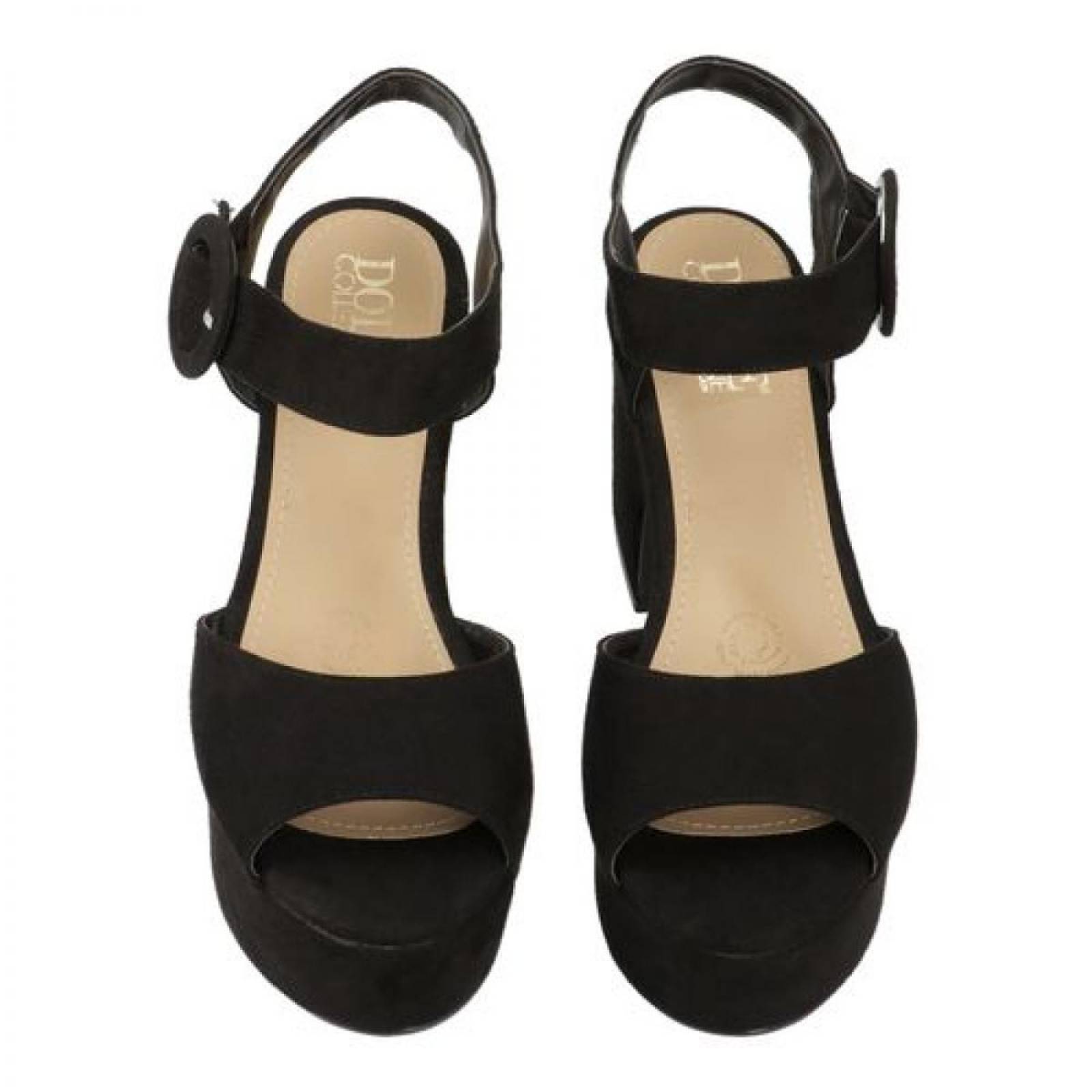 Sandalias Plataforma Dama Tacon Grueso