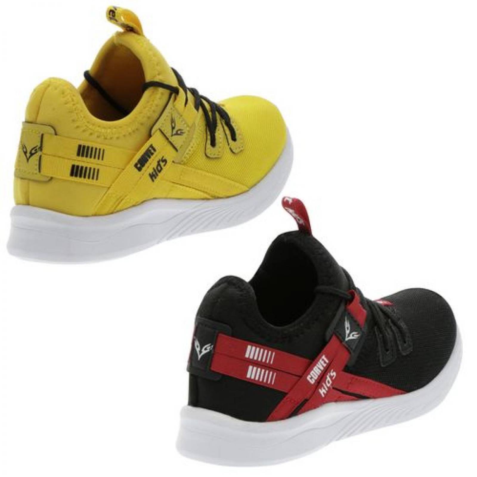 Kit de Tenis Corvert Negro y Amarillo