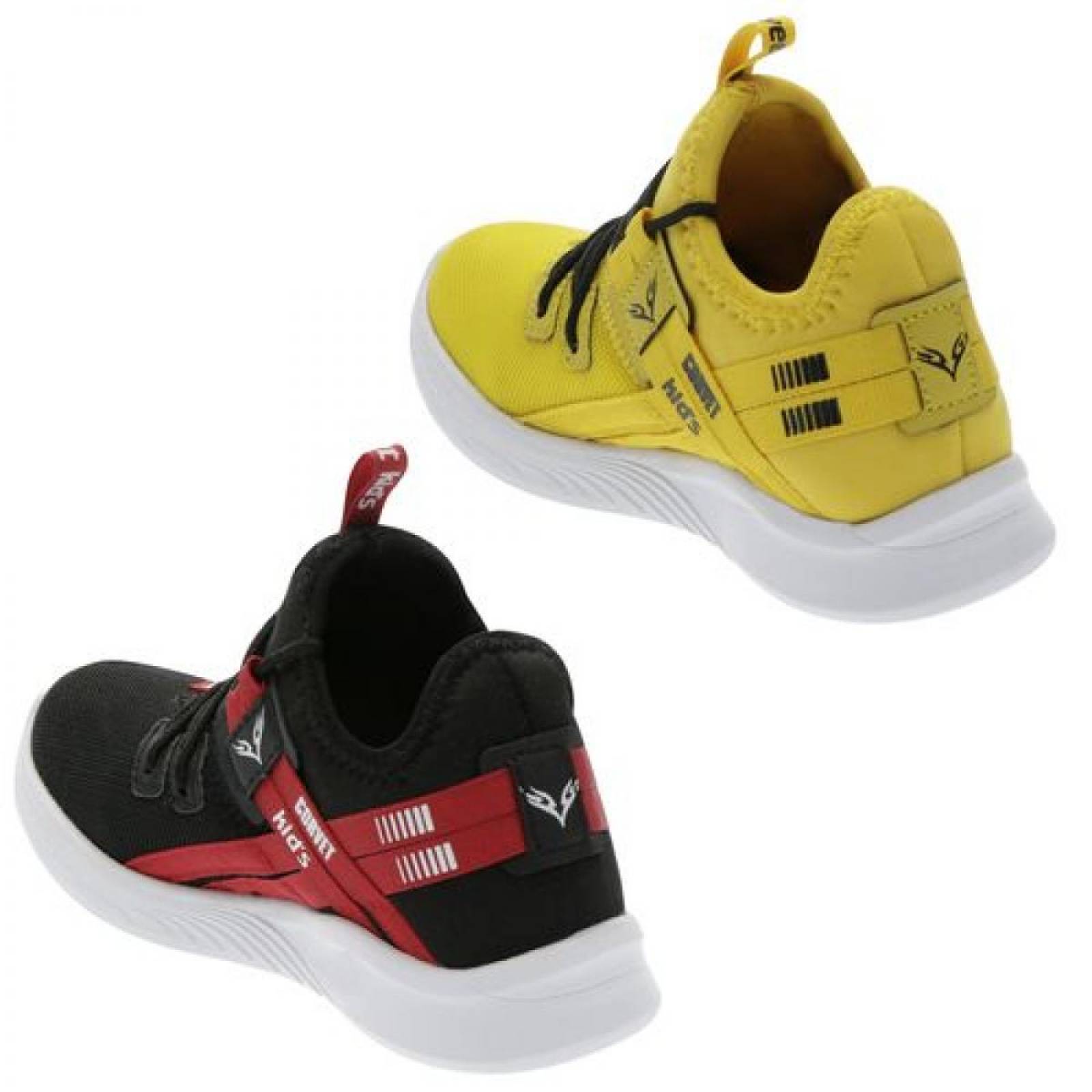 Kit de Tenis Corvert Negro y Amarillo