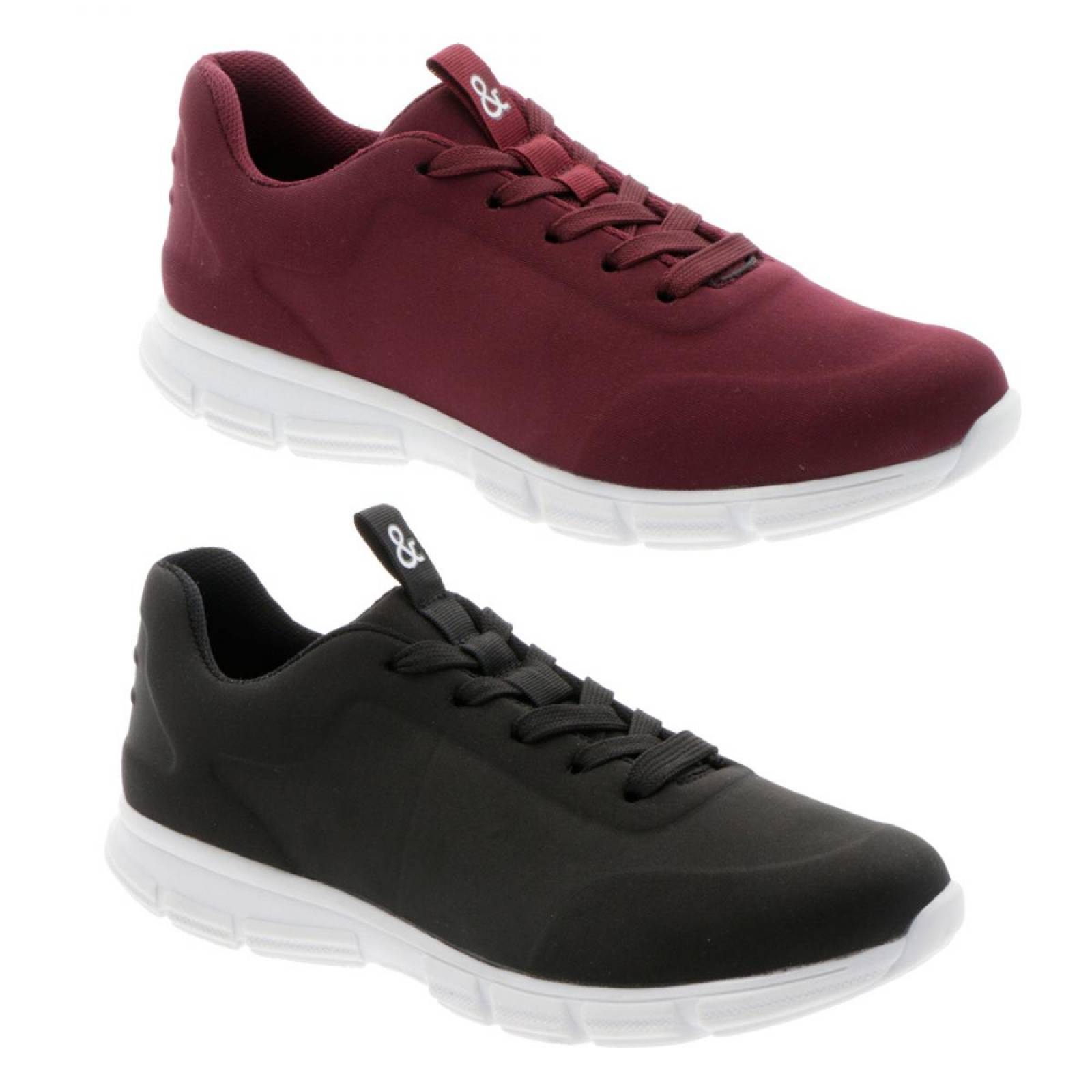 Bipack Tenis Urbano Mujer Color Vino-Negro