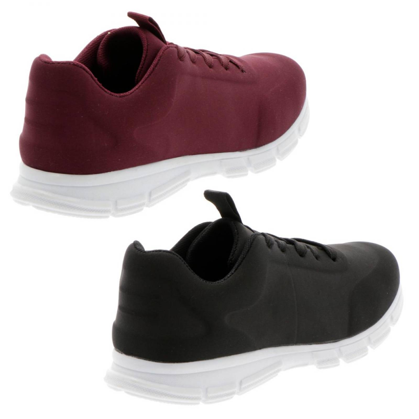 Bipack Tenis Urbano Mujer Color Vino-Negro