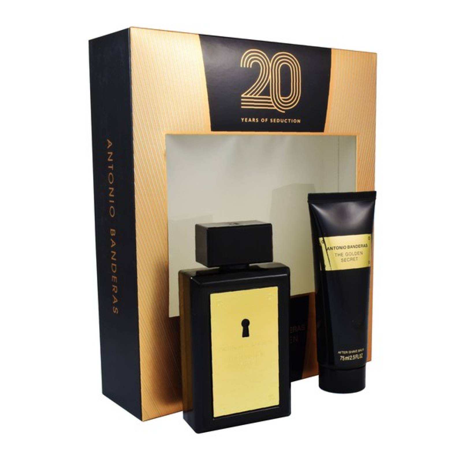 SET THE GOLDEN SECRET 20 YEARS 2PZS 100ML EDT SPRAY/ AFTER SHAVE 75ML CABALLERO