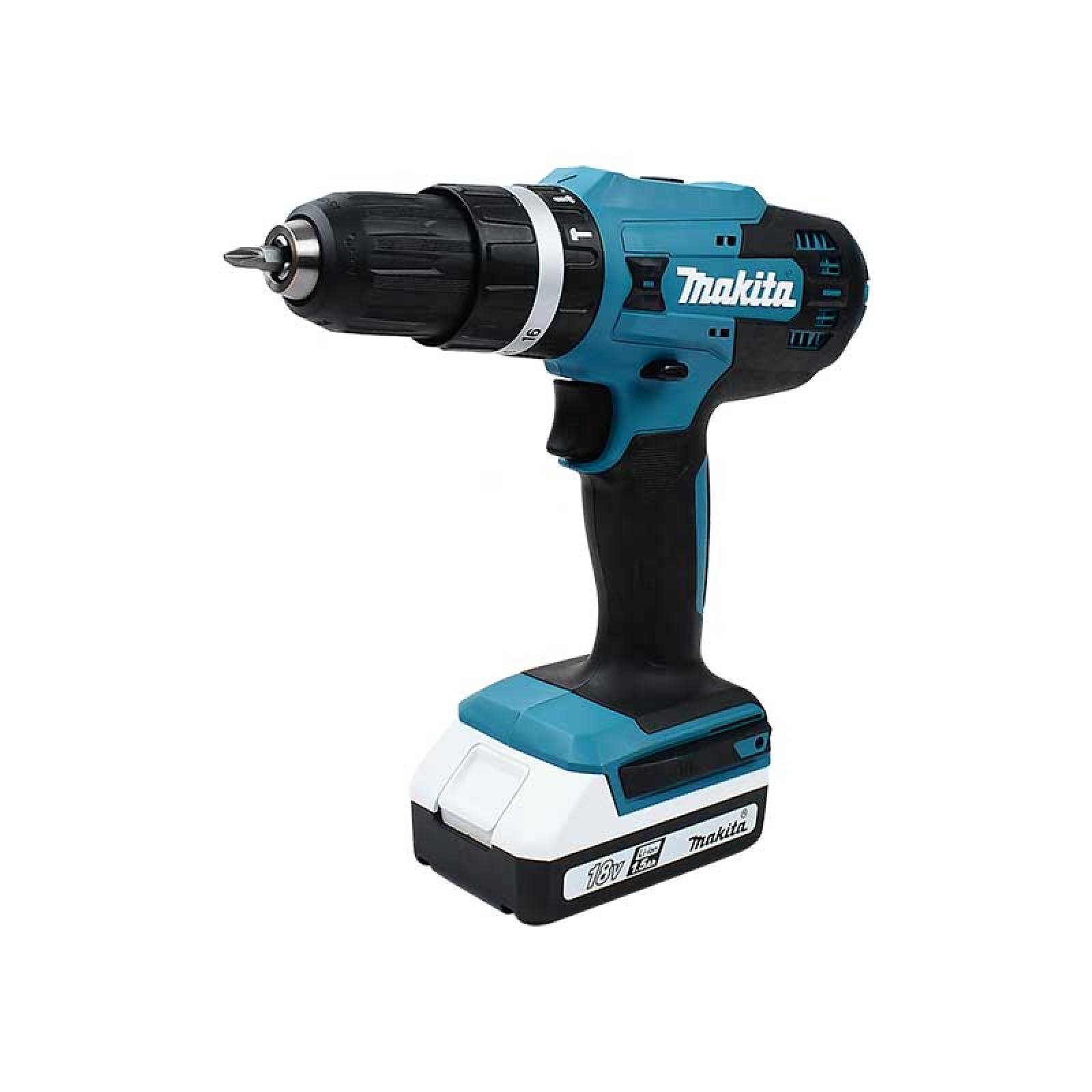 Rotomartillo Atornillador 18V Makita HP488DWE 1/2 Pulg