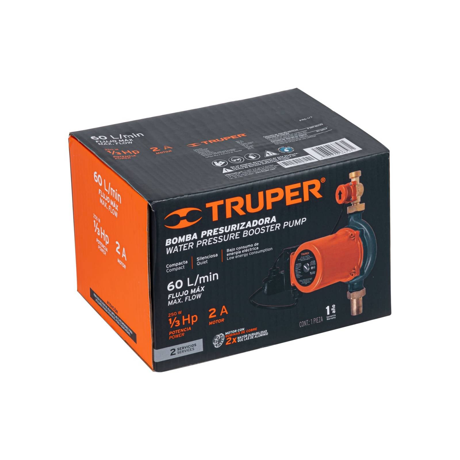 Bomba Presurizadora 1/3 HP PRE-1/3 TRUPER