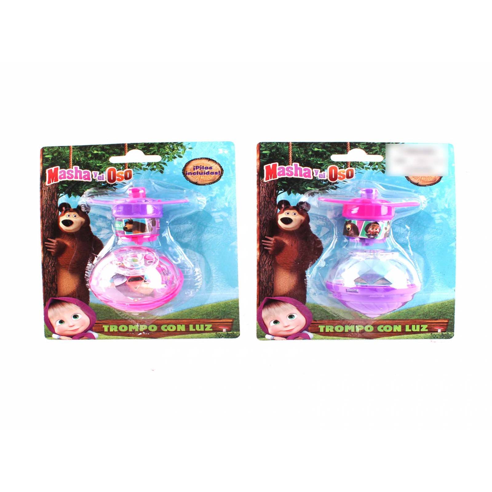 Trompo Con Luz Masha Y El Oso Golden Toys