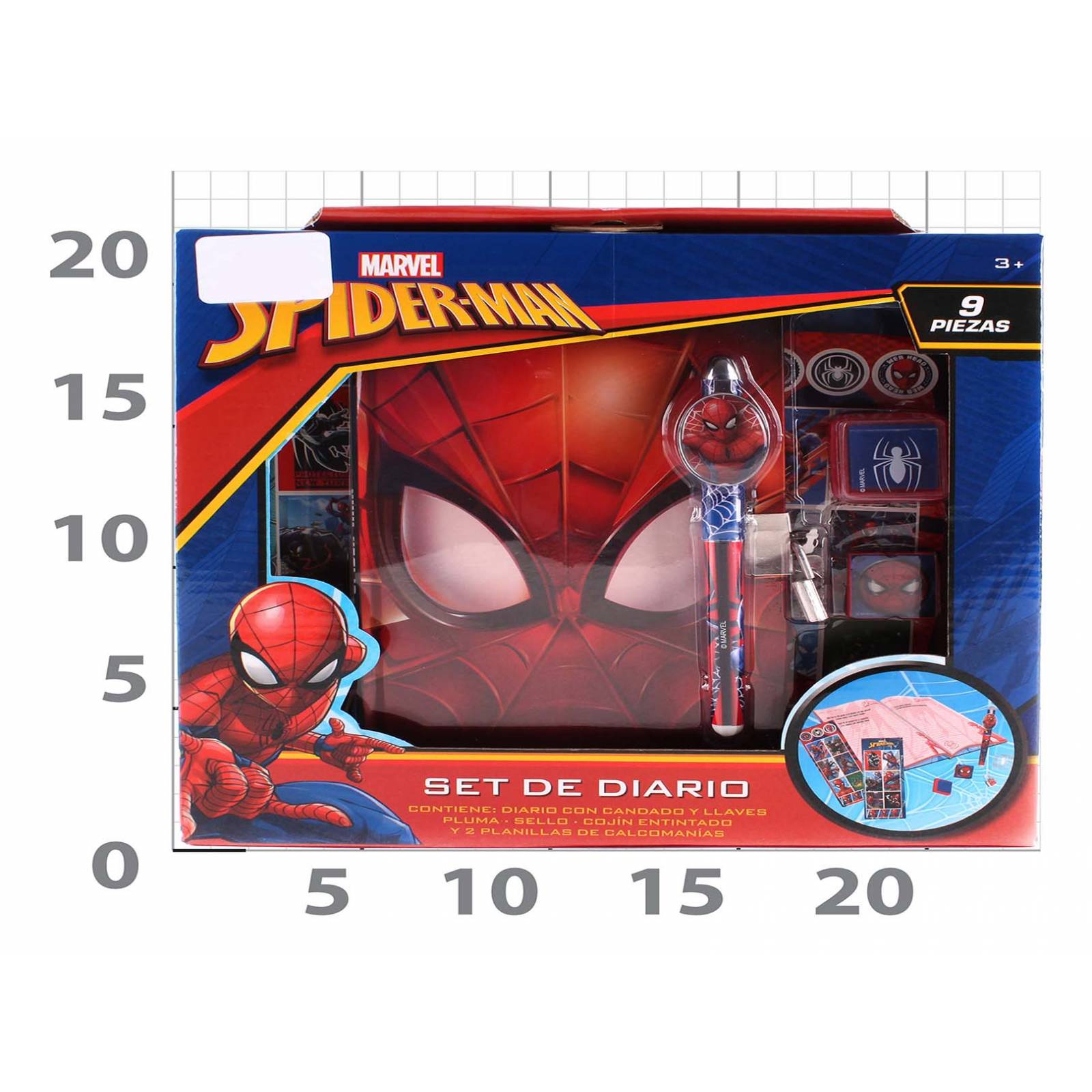 Set De Diario Spiderman Golden Toys