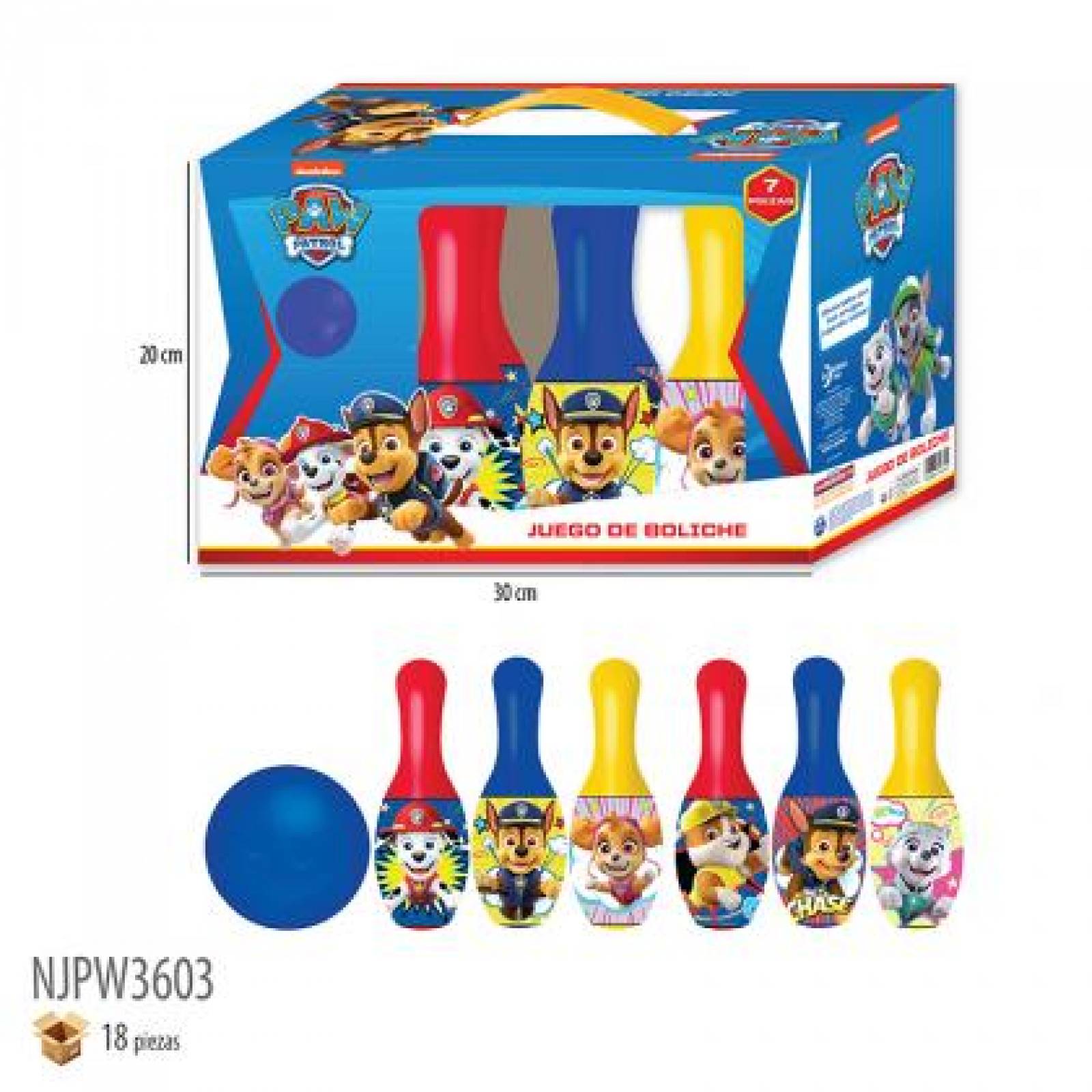 Juego de Boliche Paw Patrol Golden Toys
