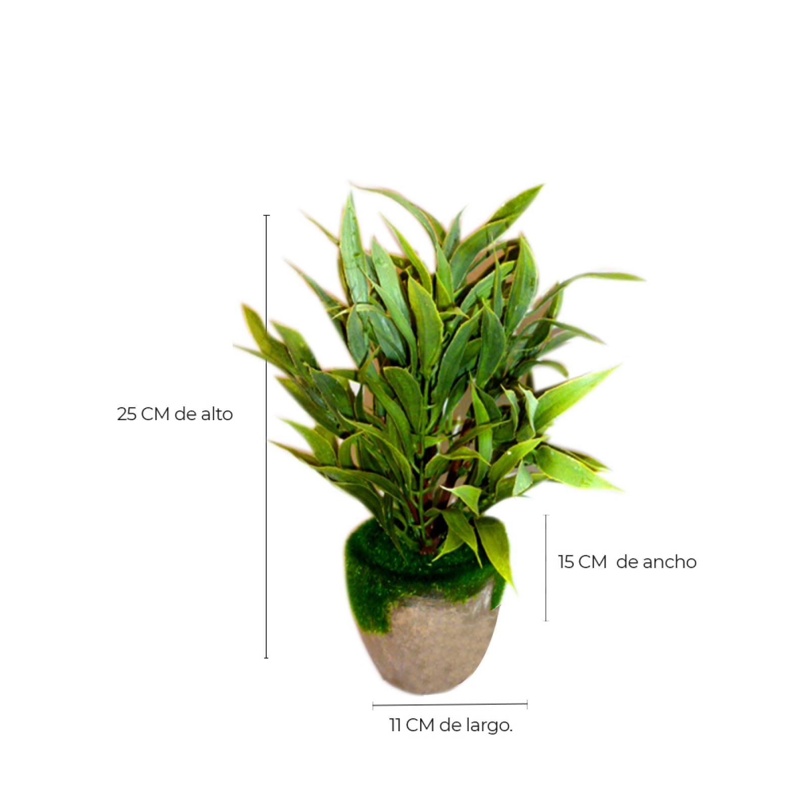 Juego de 4 macetas con planta artificial para decoración del hogar, oficina Storyland.