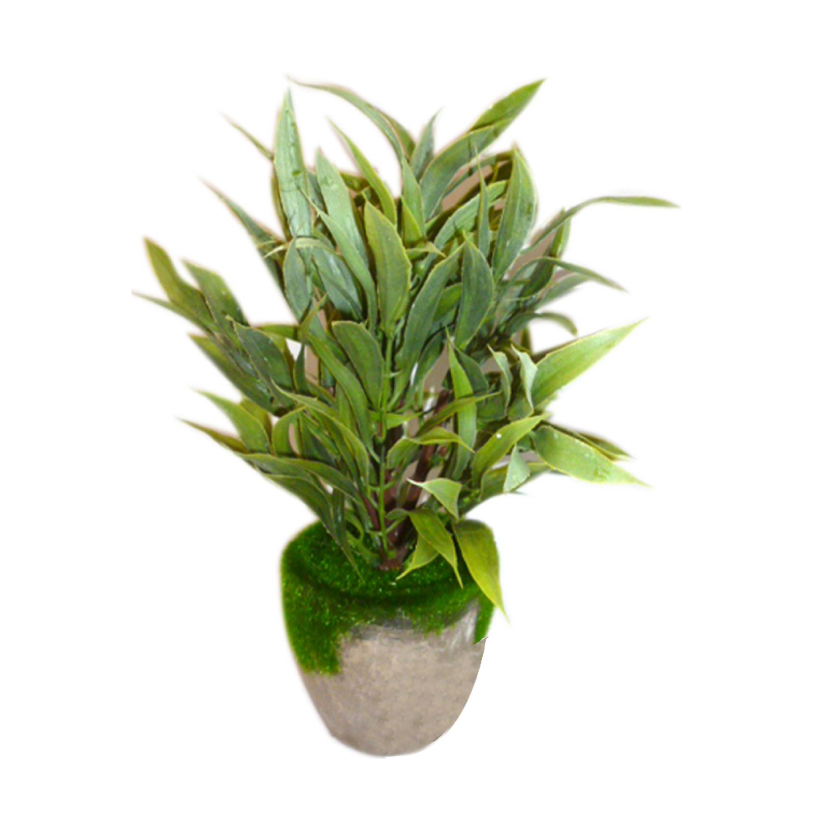 Juego de 4 macetas con planta artificial para decoración del hogar, oficina Storyland.