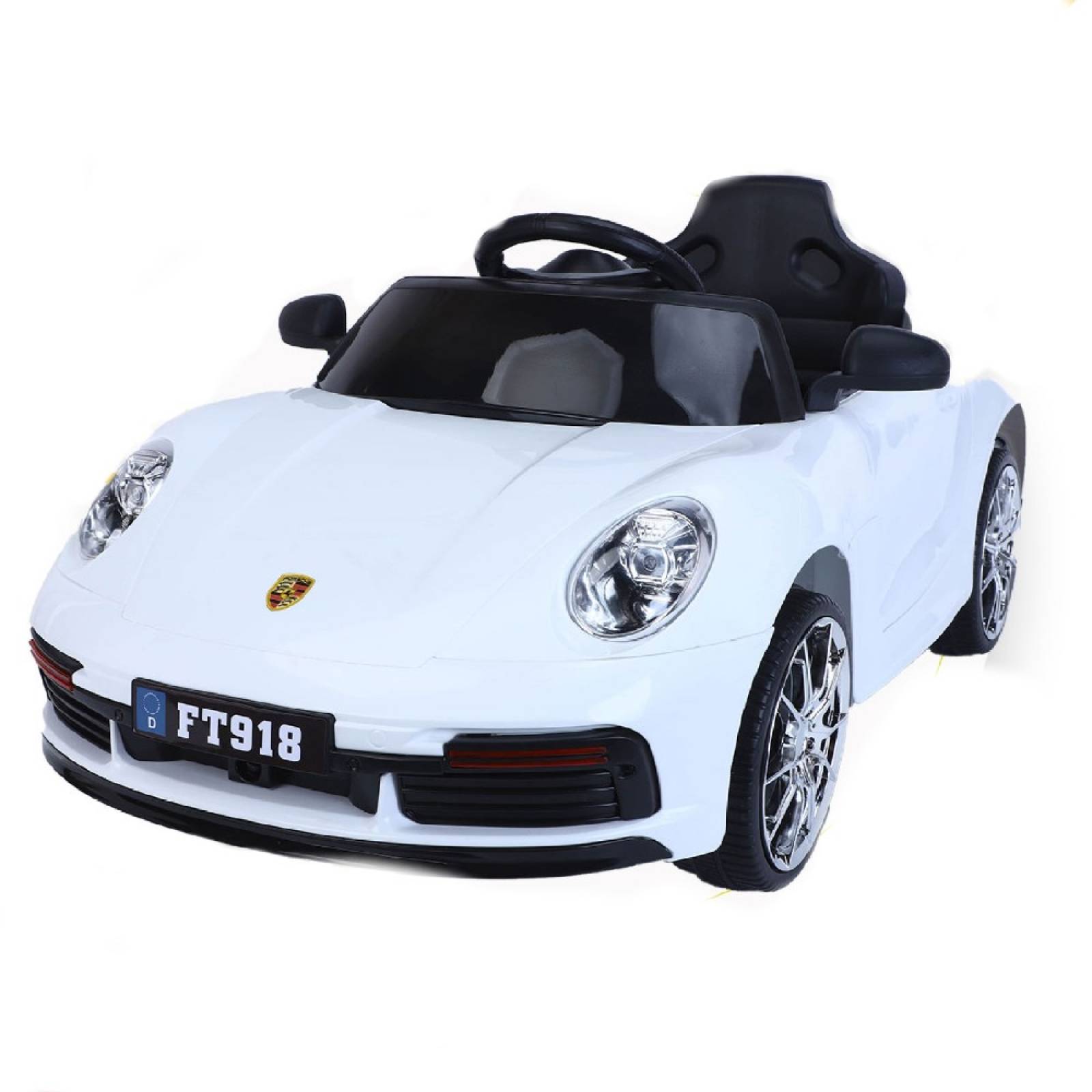 Carro Montable Electrico Con Control Remoto Blanco