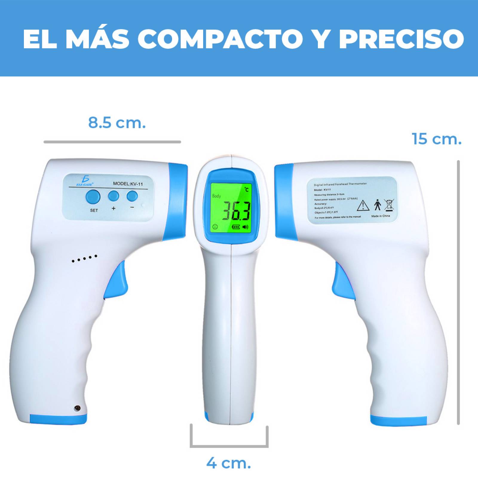 Termómetro Digital Infrarrojo.