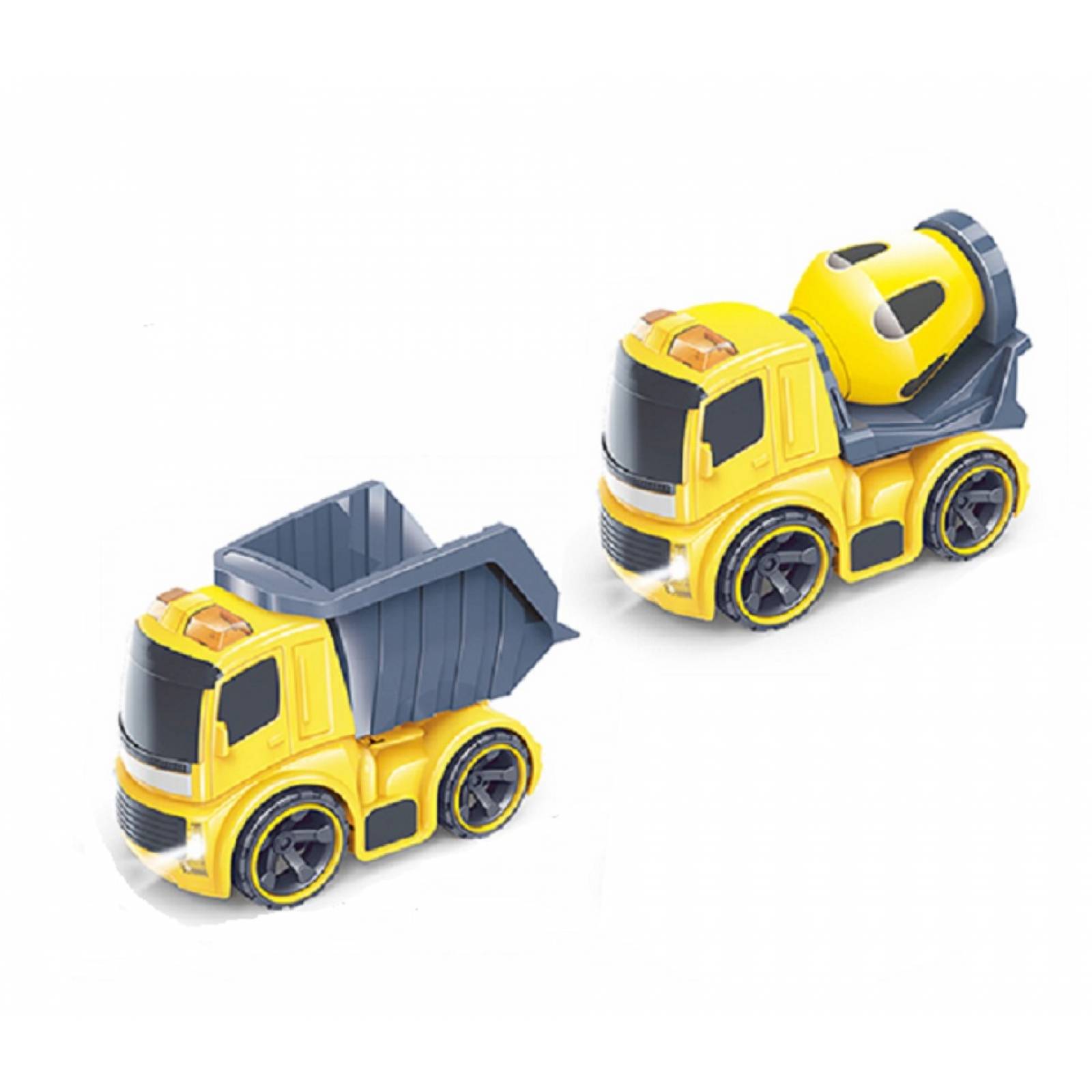 Camión construccion luz, sonido y friccion 2 piezas