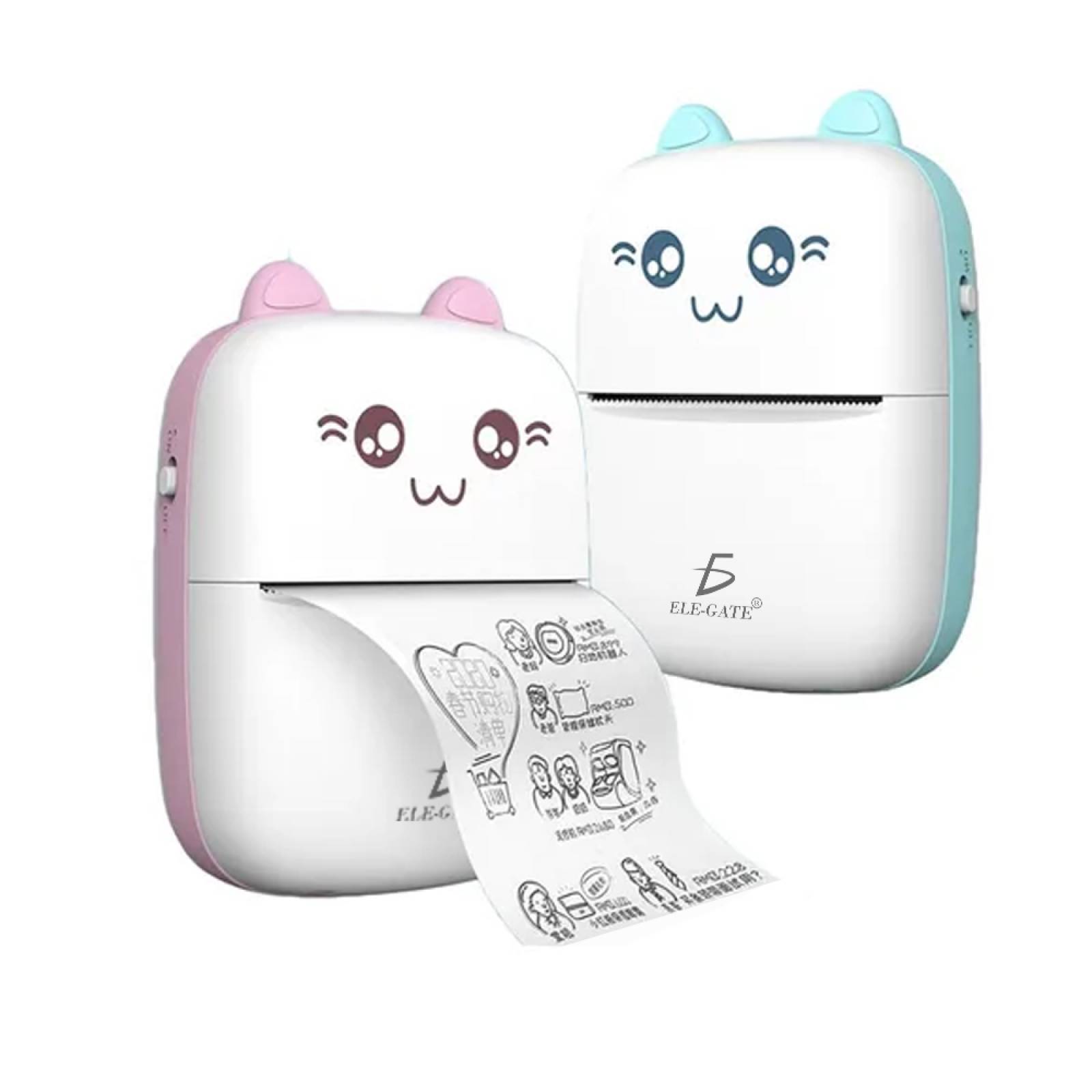 Mini Impresora Térmica Portátil Bluetooth Para Celular PC colores variables