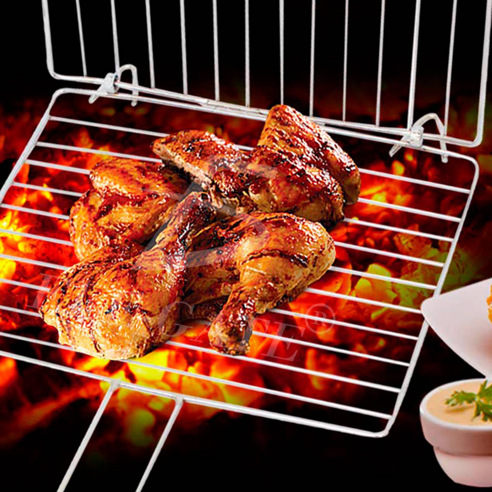 Pinza Parrilla Rejilla Malla Barbacoa Portatil Asador