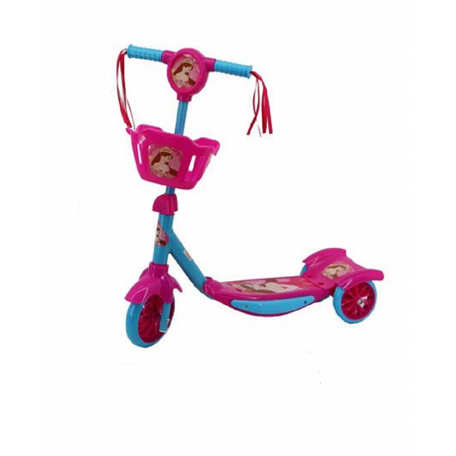 Scooter Mono Patin Con Canasta Luz Y Sonido Storyland HDL703-1 Color Azul