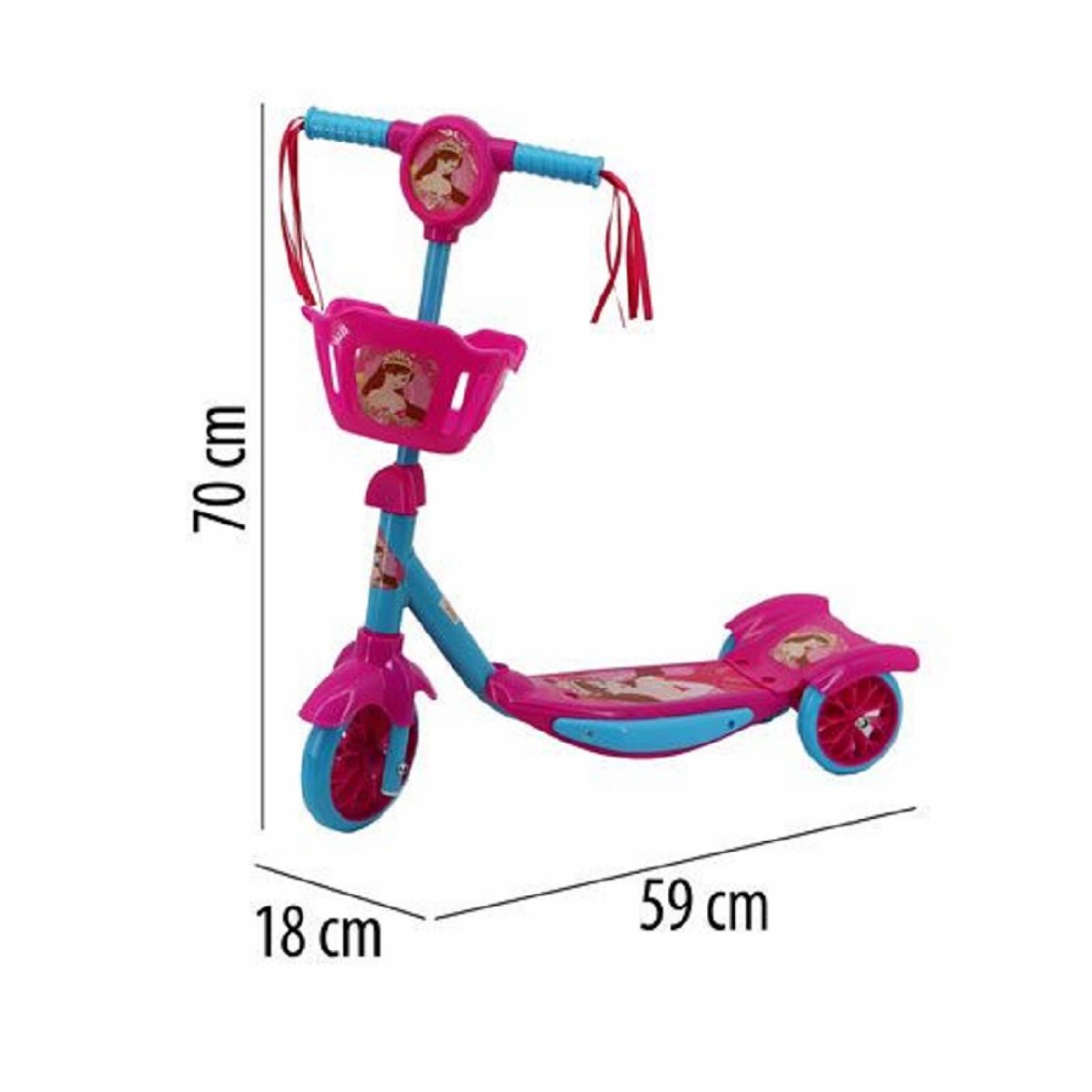 Scooter Mono Patin Con Canasta Luz Y Sonido Storyland HDL703-1 Color Azul