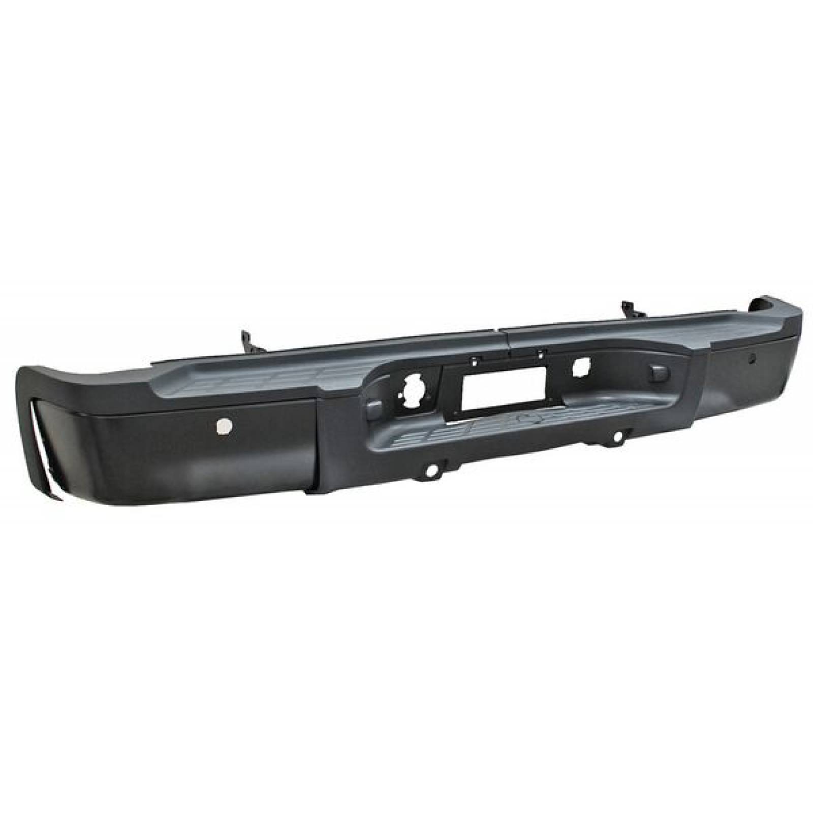 Defensa Trasera Chevrolet Pu/Silverado/Sierra 2007 2008 2009 2010 2011 2012 2013 Negra Completa Con Hoyo Para Sensor Wld