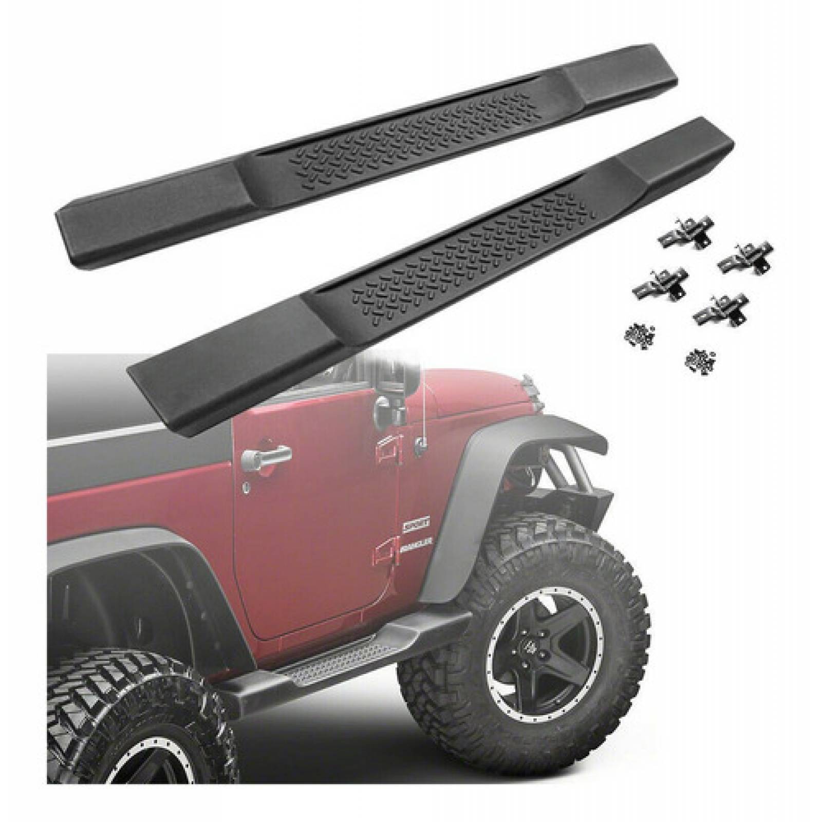 Estribos Jeep Wrangler Sahara Rubicon Jk 2 Puertas 07-17 Bsj