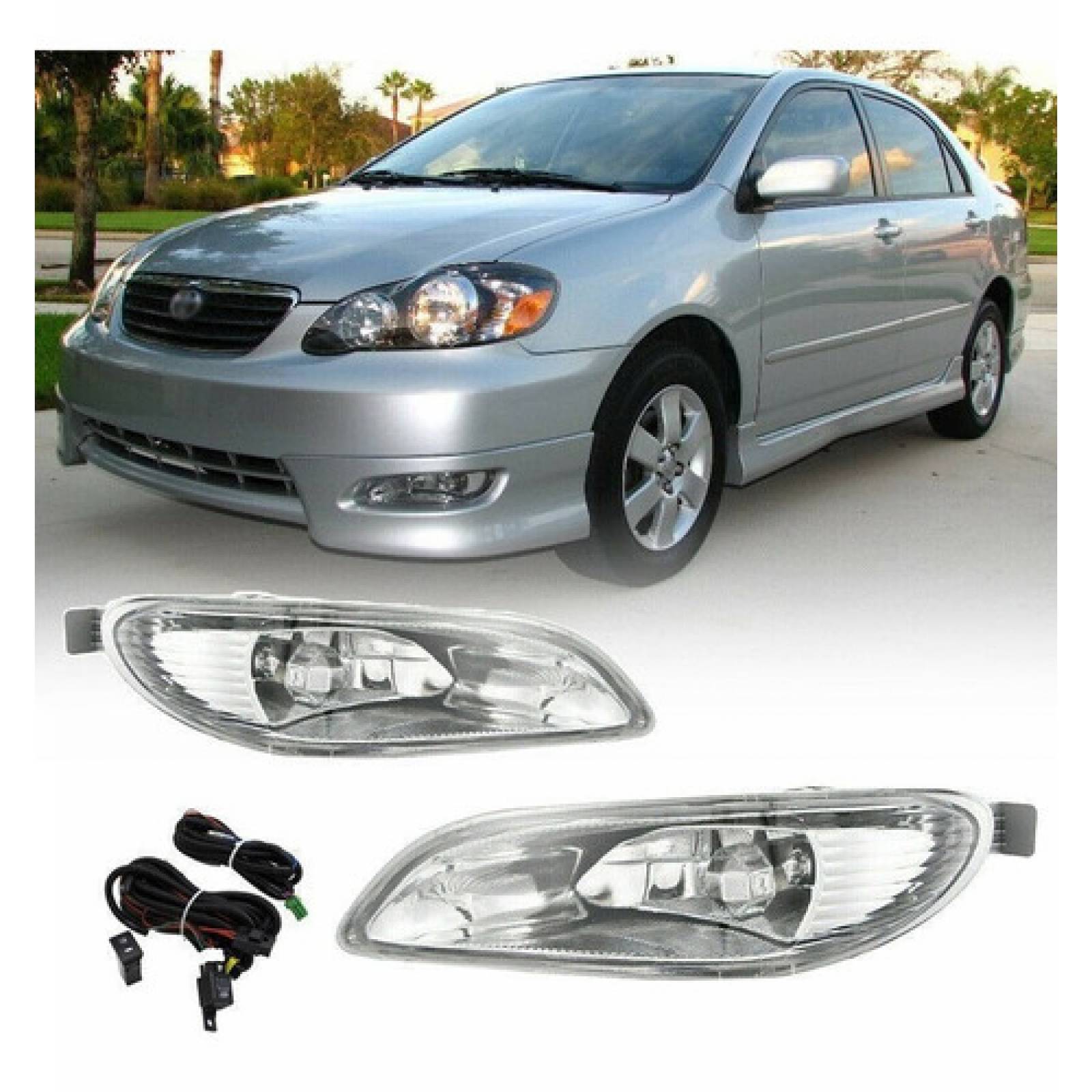Kit Faros Niebla Toyota Corolla 2005 2006 2007 2008 C/arnes