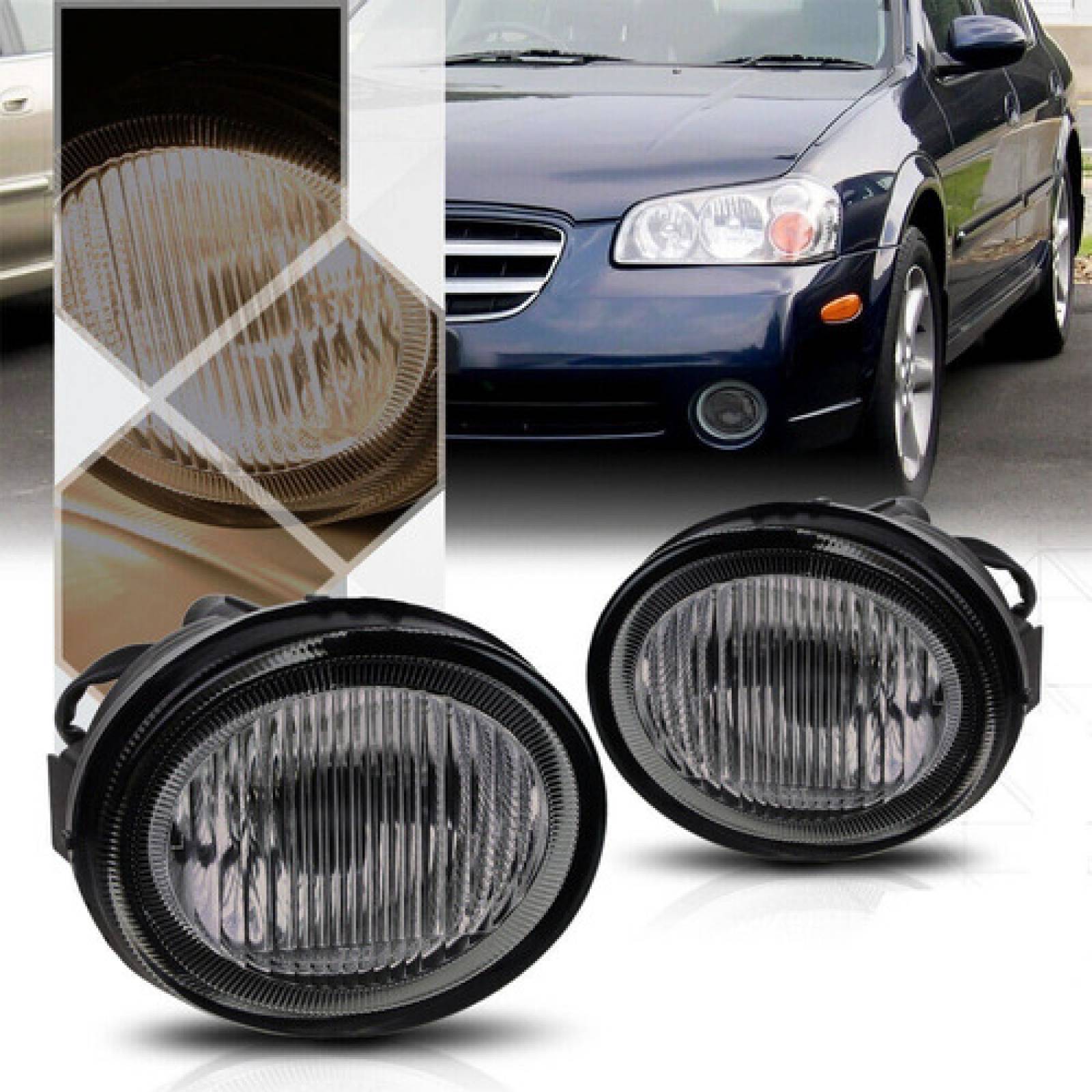 Par Faros Niebla Nissan Maxima 2000 2001 2002 2003 Con Base