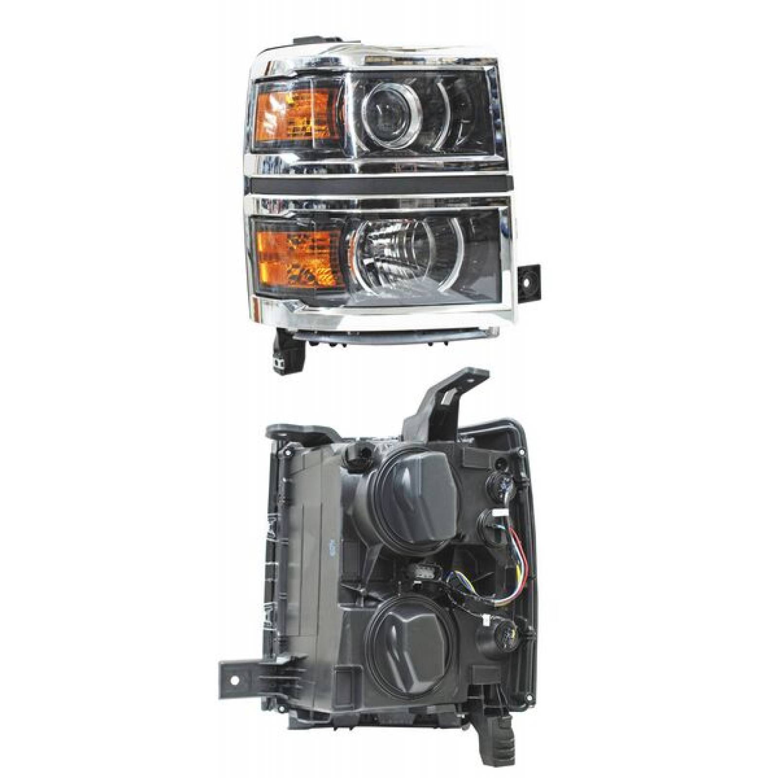 FARO CHEV PU 2014-2016 FILO  CROMADO  CON LUPA TYC COPILOTO