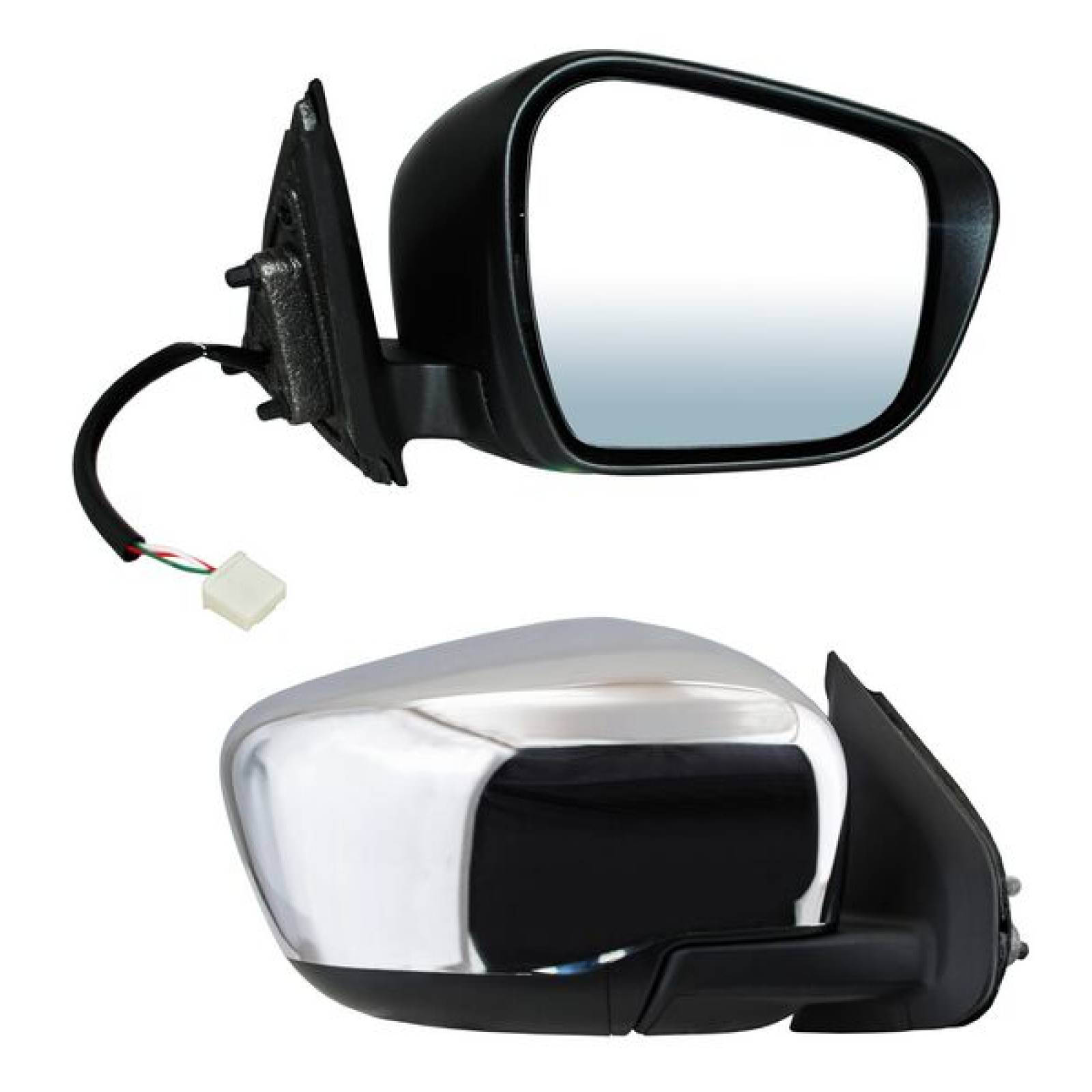 ESPEJO NISSAN PU NP300/ FRONTIER 2016-2020 ELECT CROMADA COPILOTO