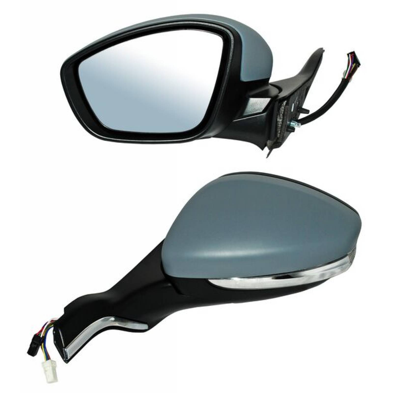 ESPEJO PEUGEOT 208 2014-2016 ELECT PARA PINTAR CON DIRECCIONAL CON DESEMPAÑANTE AUTOABATIBLE PILOTO
