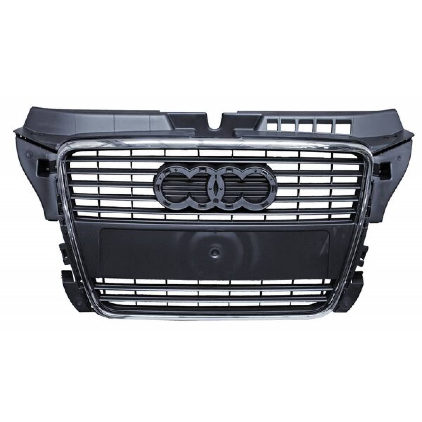 PARRILLA AUDI A3 2009-2013 FILO CROMADO SIN HOYO PARA SENSOR