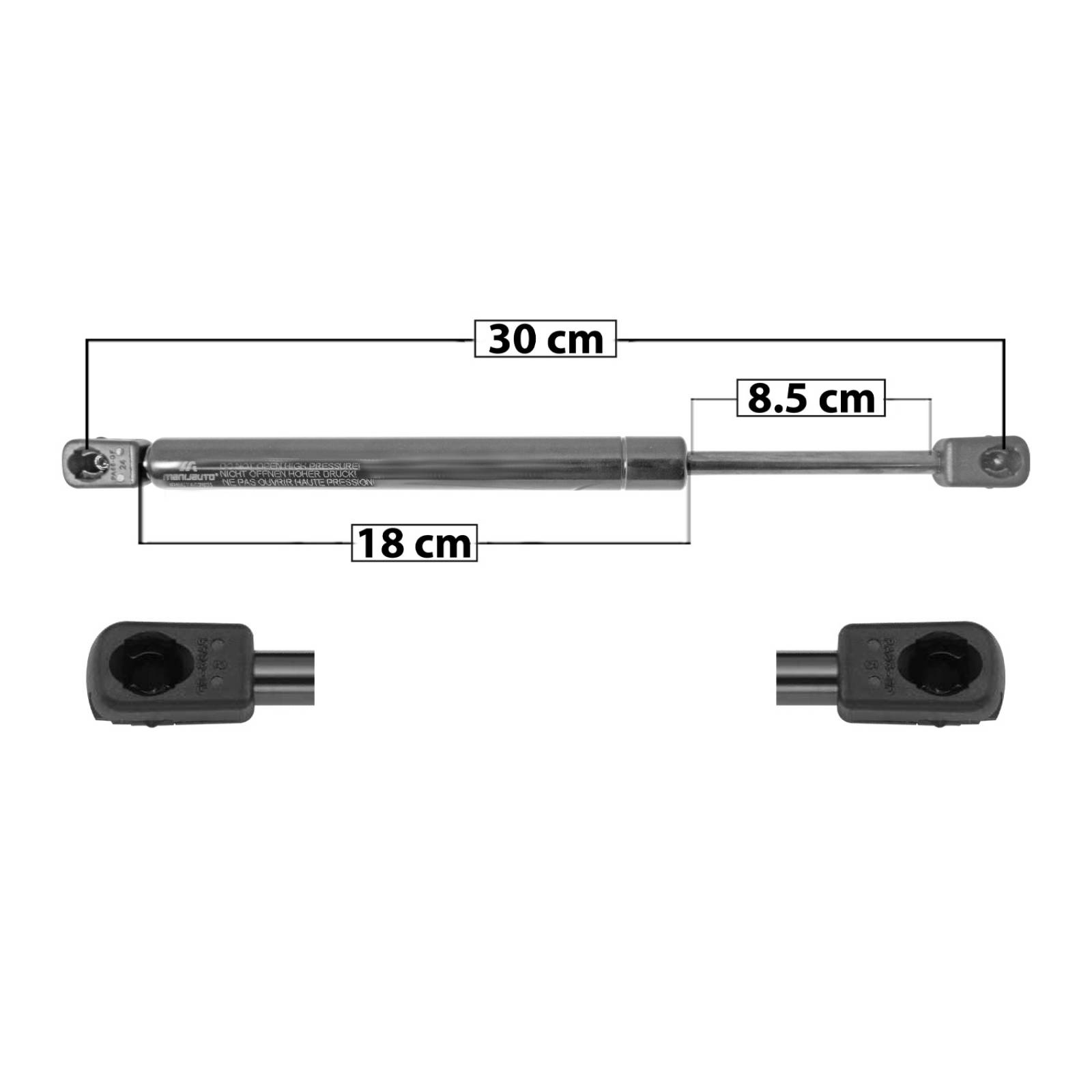 AMORTIGUADOR CAJUELA AUDI S4 2005 - 2008  IZQUIERDA