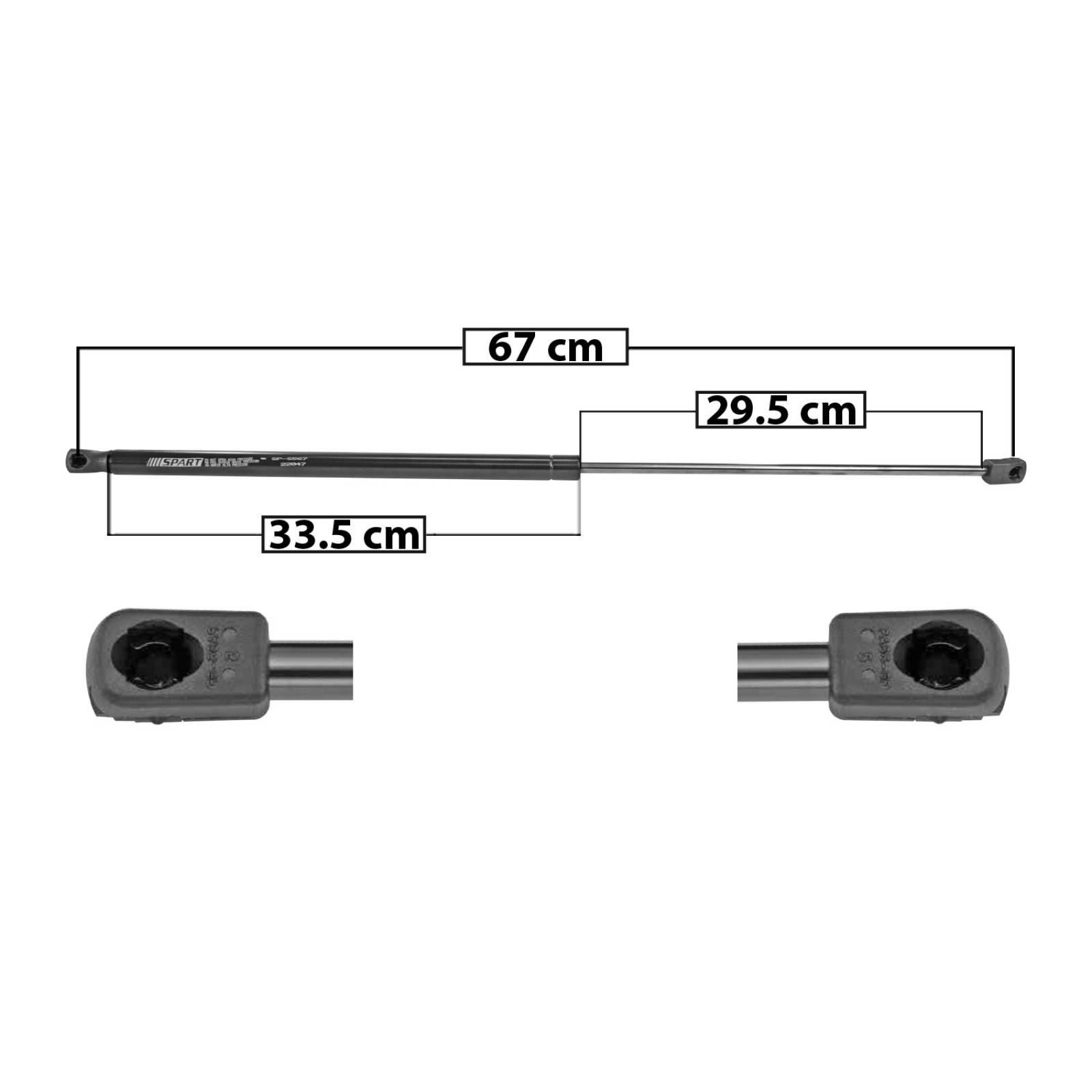 AMORTIGUADOR COFRE TOYOTA CAMRY 2012 - 2017  IZQUIERDA