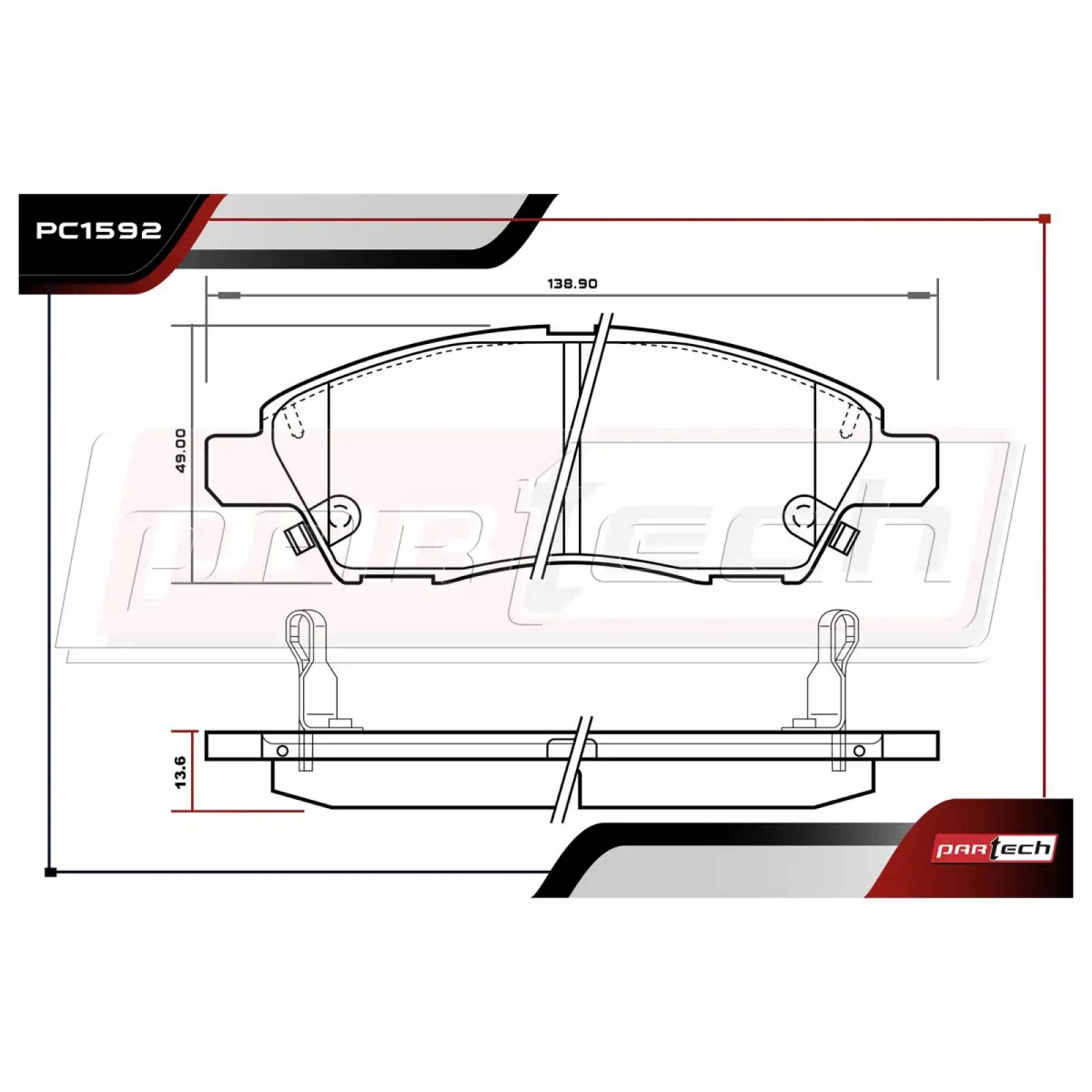 Pastillas de Frenos NISSAN MICRA 2005   2007 L4 1.6L