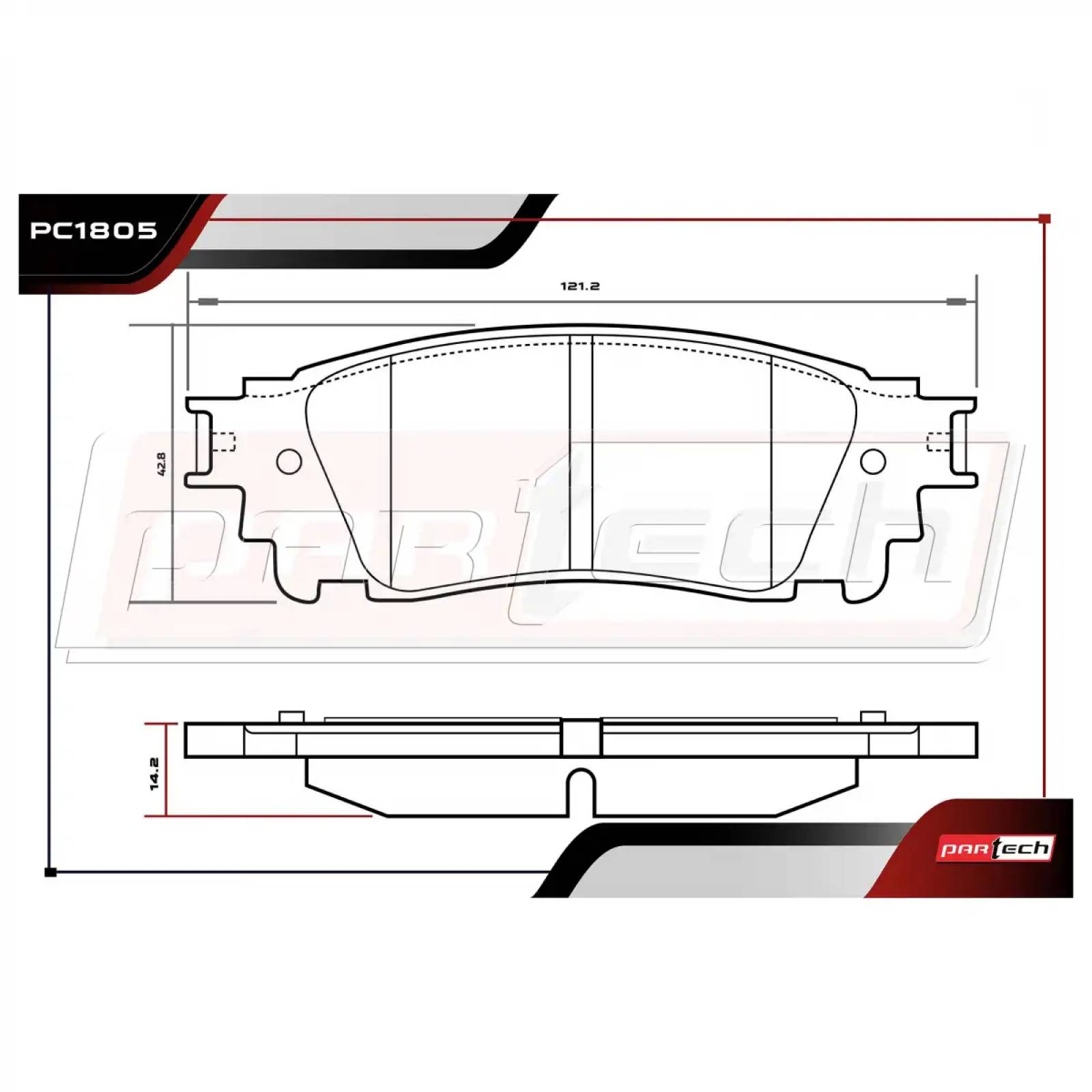 Pastillas de Frenos TOYOTA CAMRY 2018 2021 L4 2.5L