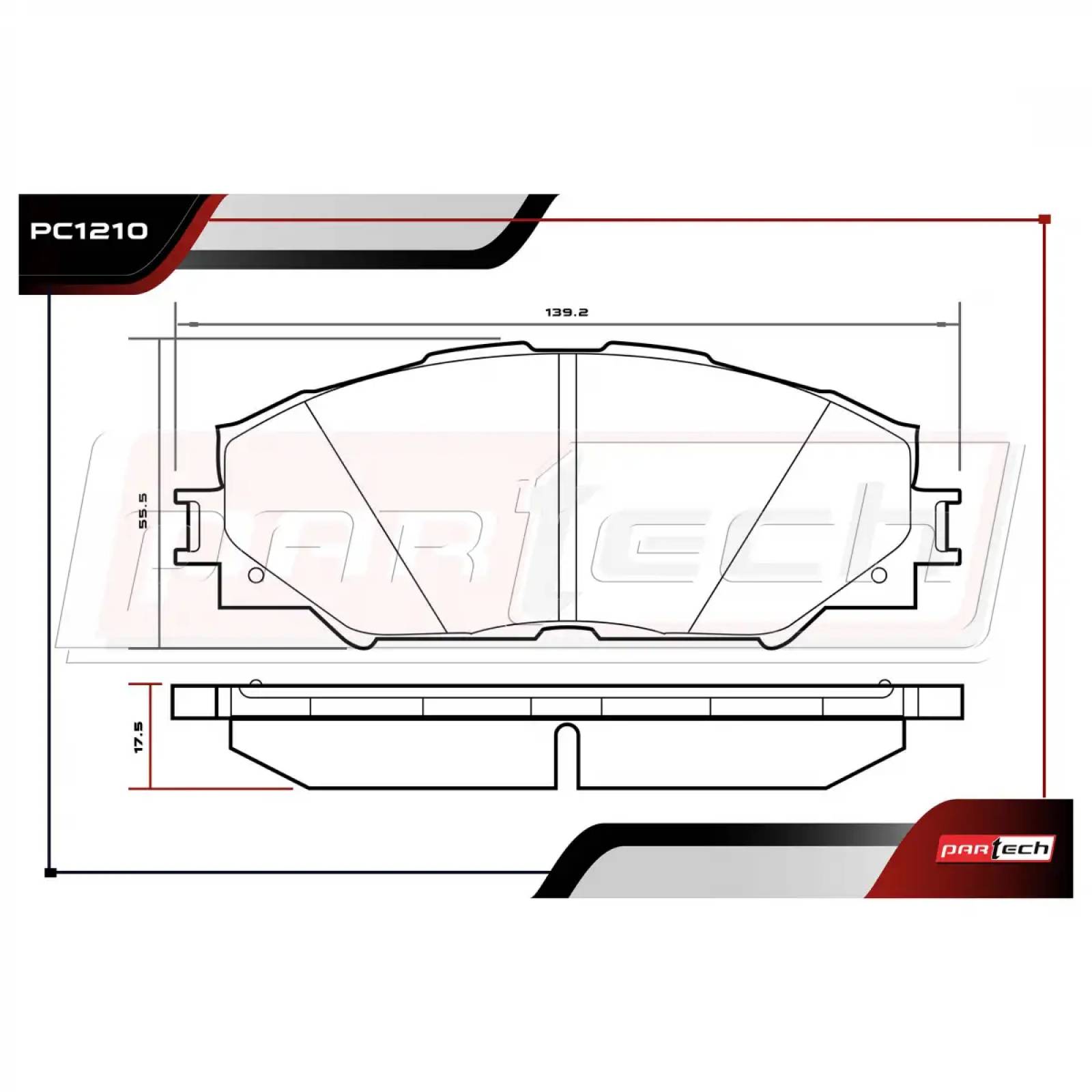 Pastillas de Frenos TOYOTA RAV4 2006   2018 L4 2.4L