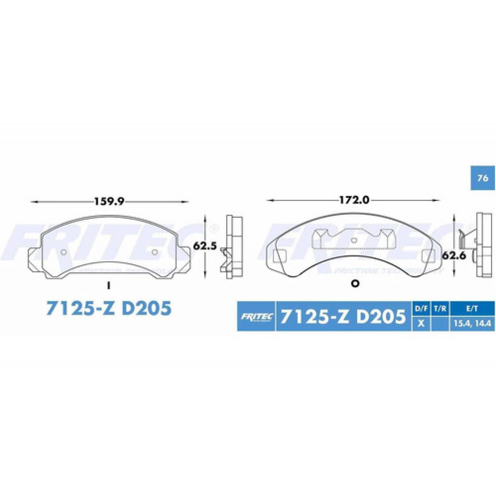 Balata Delantera Ford Ranger 1983 2.3 Alta Calidad