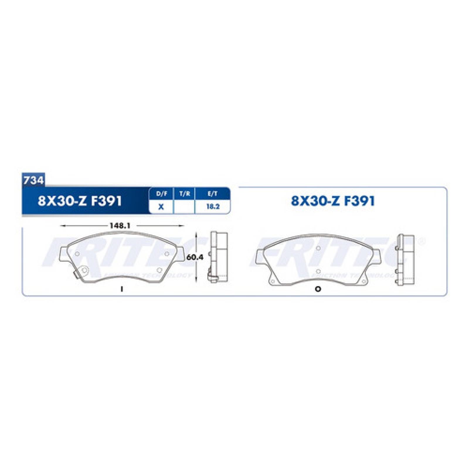 Balatas Delanteras 3500 2016 6.4l Fritec Ram