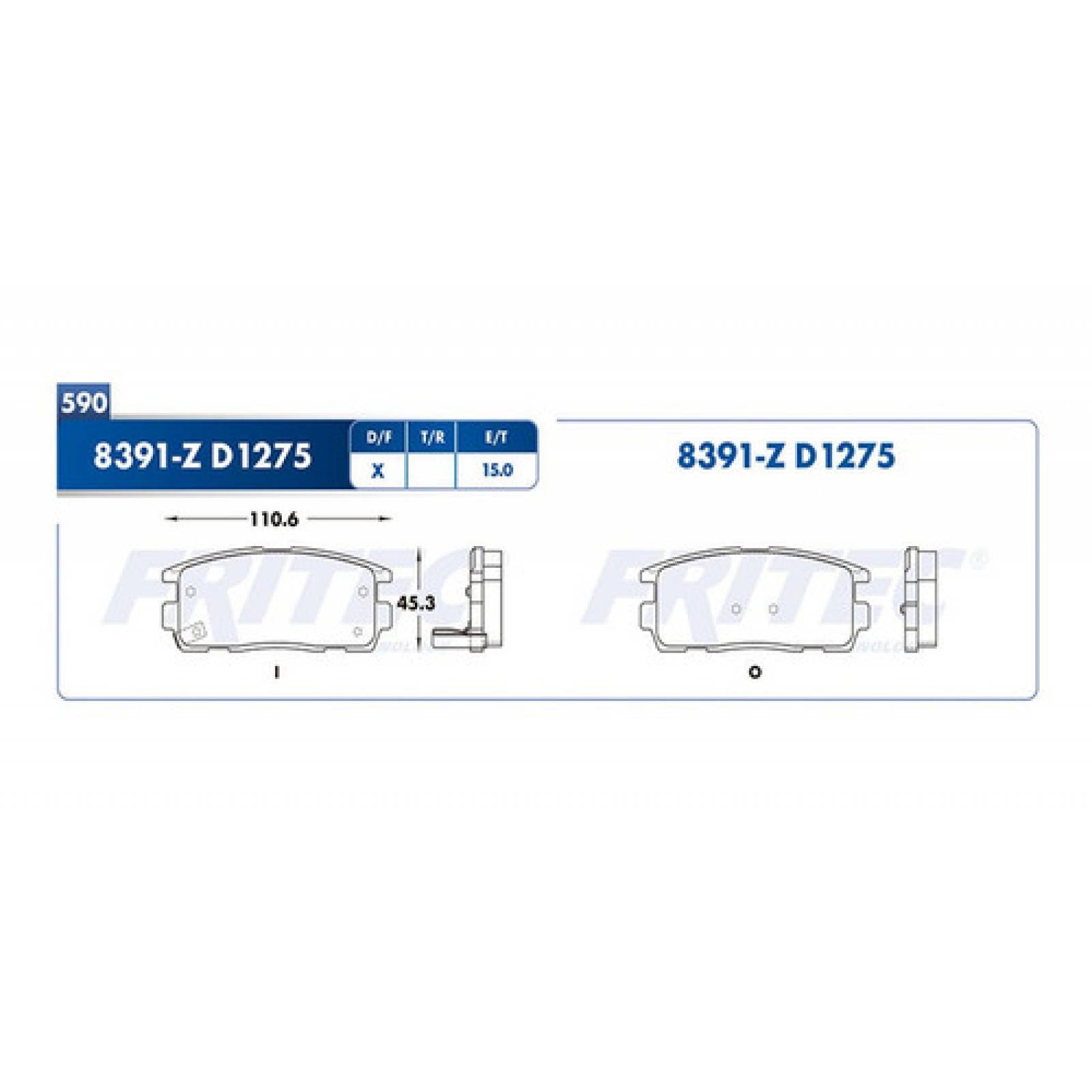 Balatas Delanteras Corolla 2004 1.8l Fritec Toyota