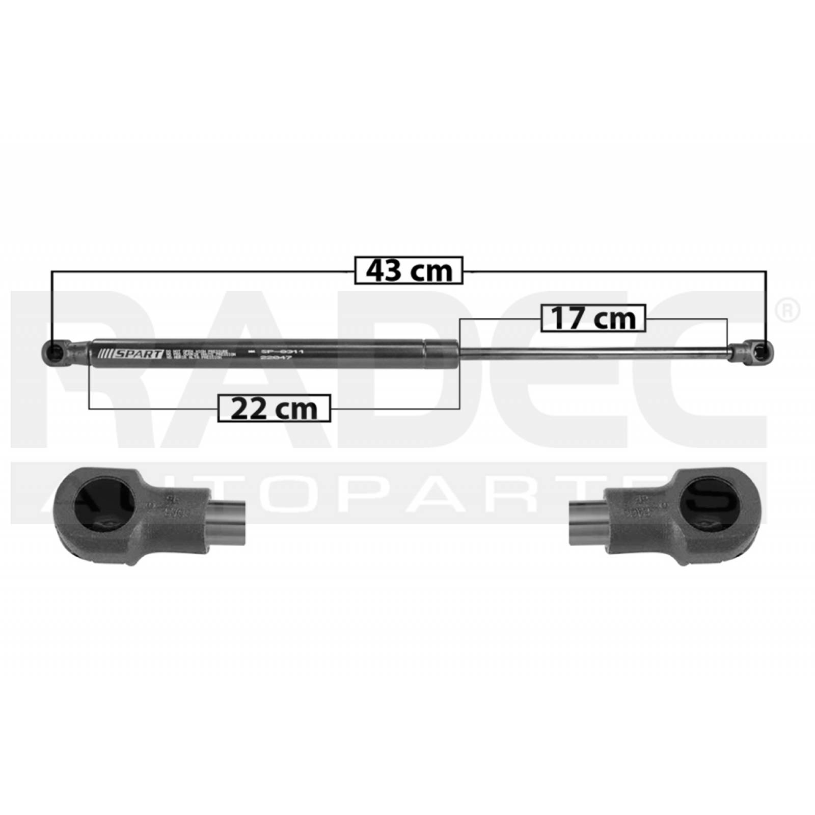 AMORTIGUADOR CAJUELA HONDA FIT 2015 - 2019 DER/IZQ CALIDAD