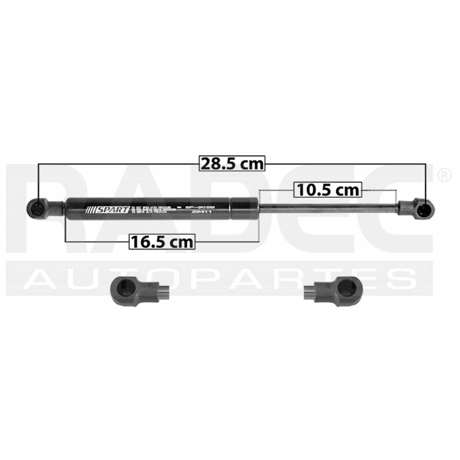 Amortiguador Cajuela Volkswagen Derby 1999 -2002 Der=izq