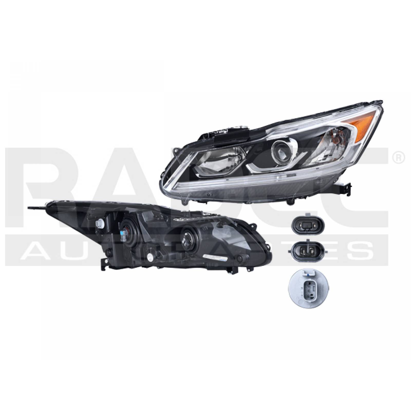 Aro Honda Accord 2016 - 2017 Para Foco Halogeno Izq