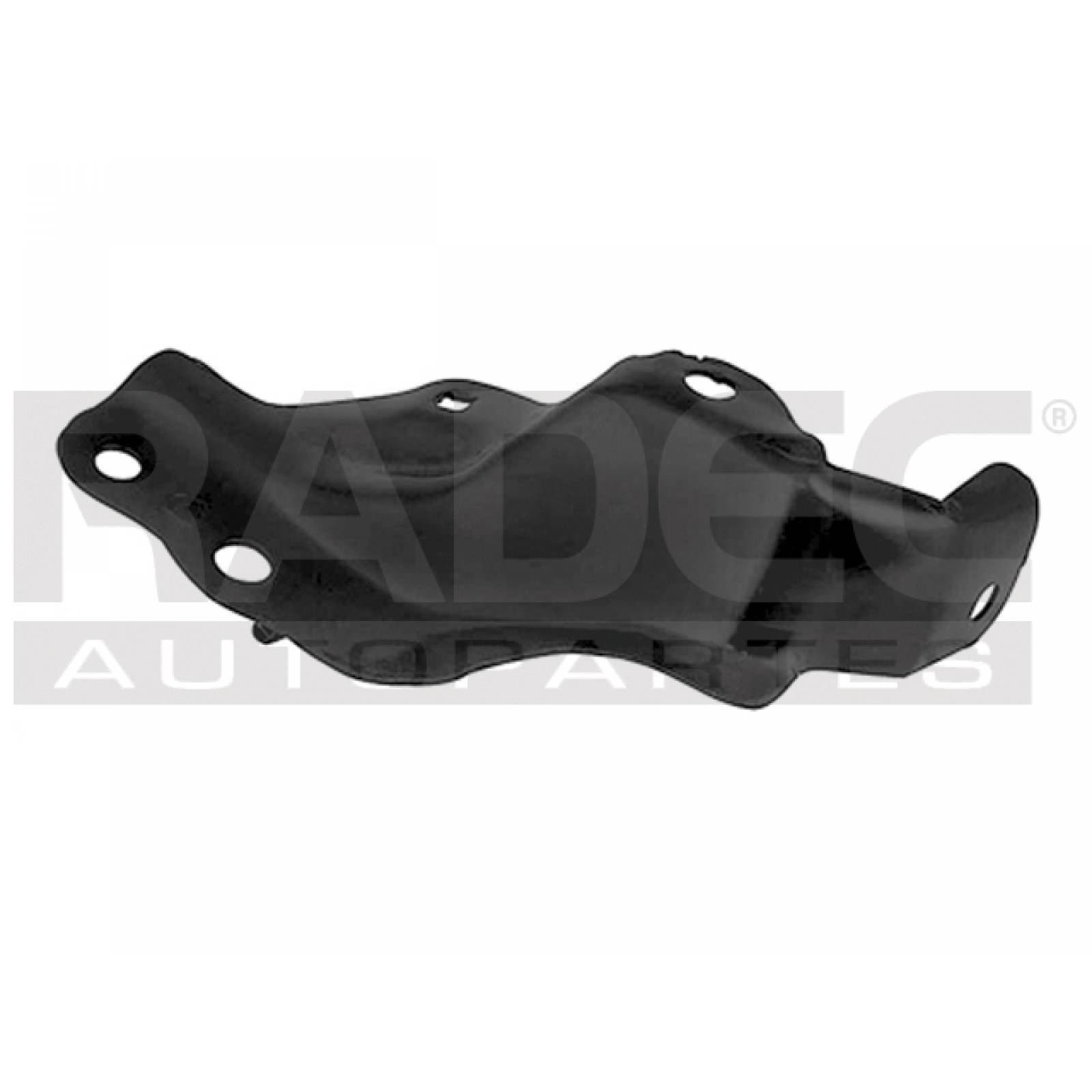 Front Bumper Brackets Set (Left & Right) For Toyota Pickup 2WD 1987-1988 – 3-Piece Type, Steel, Black