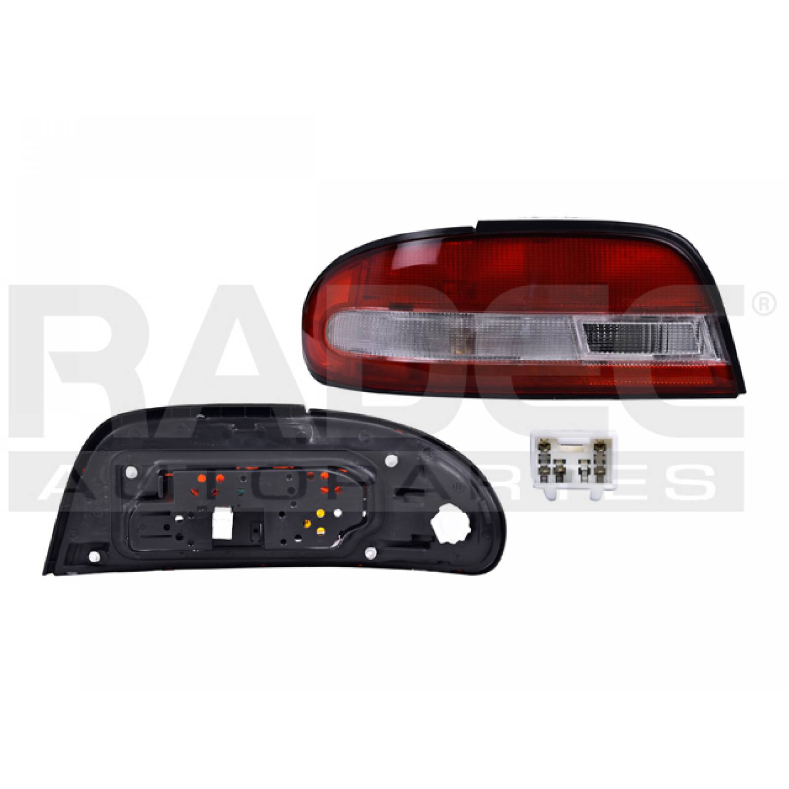 Calavera Nissan Altima 1995 1996 1997 Izq Blanco/rojo Xpo
