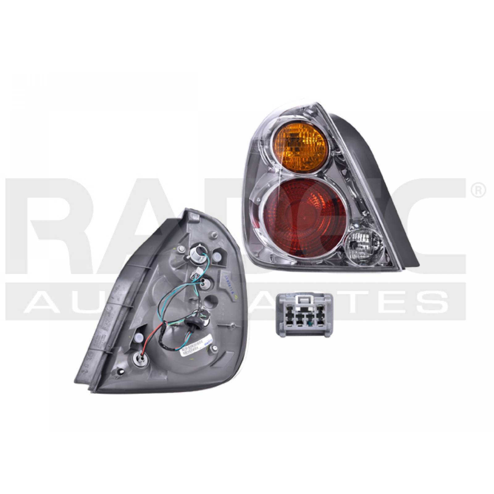 Calavera Nissan Altima 2002-2004 Izq Transparente/rojo Xpo