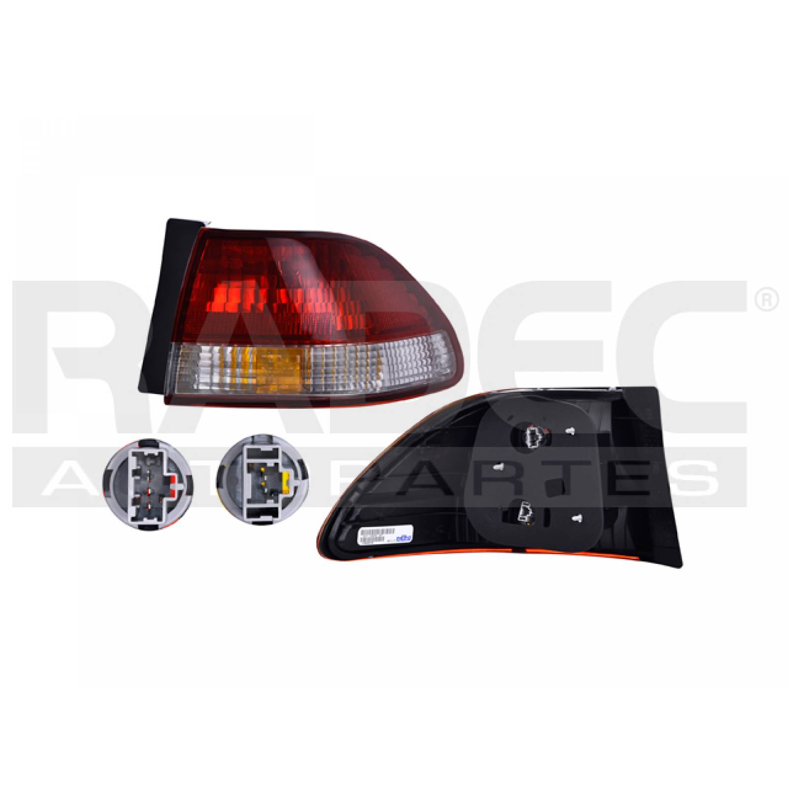 Calavera Honda Accord 2001 - 2002 Ext Der 4ptas Bco/rojo Xpo